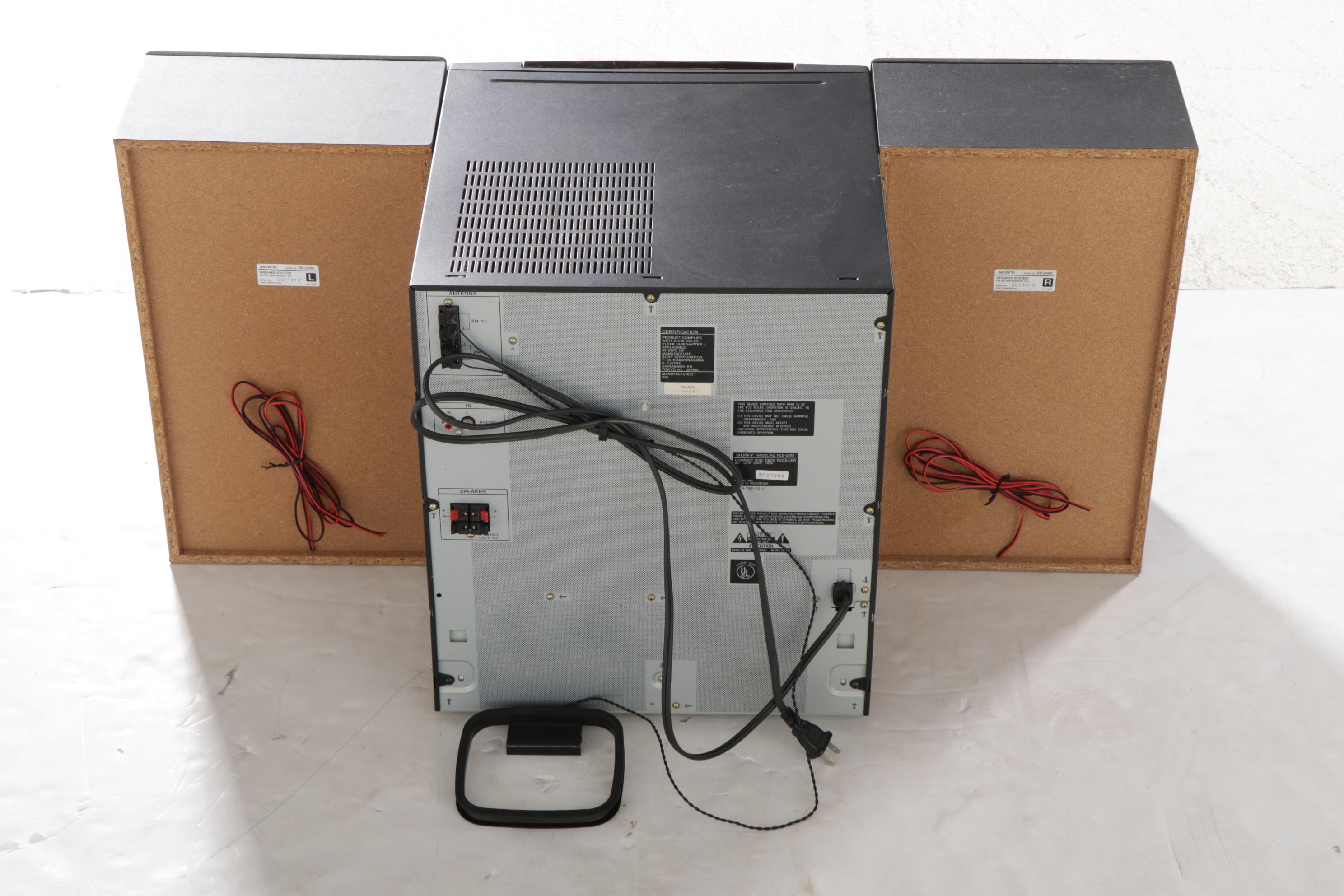 Sony LBT-D260 Compact Hi-Fi Stereo System with SS-D260 Speakers