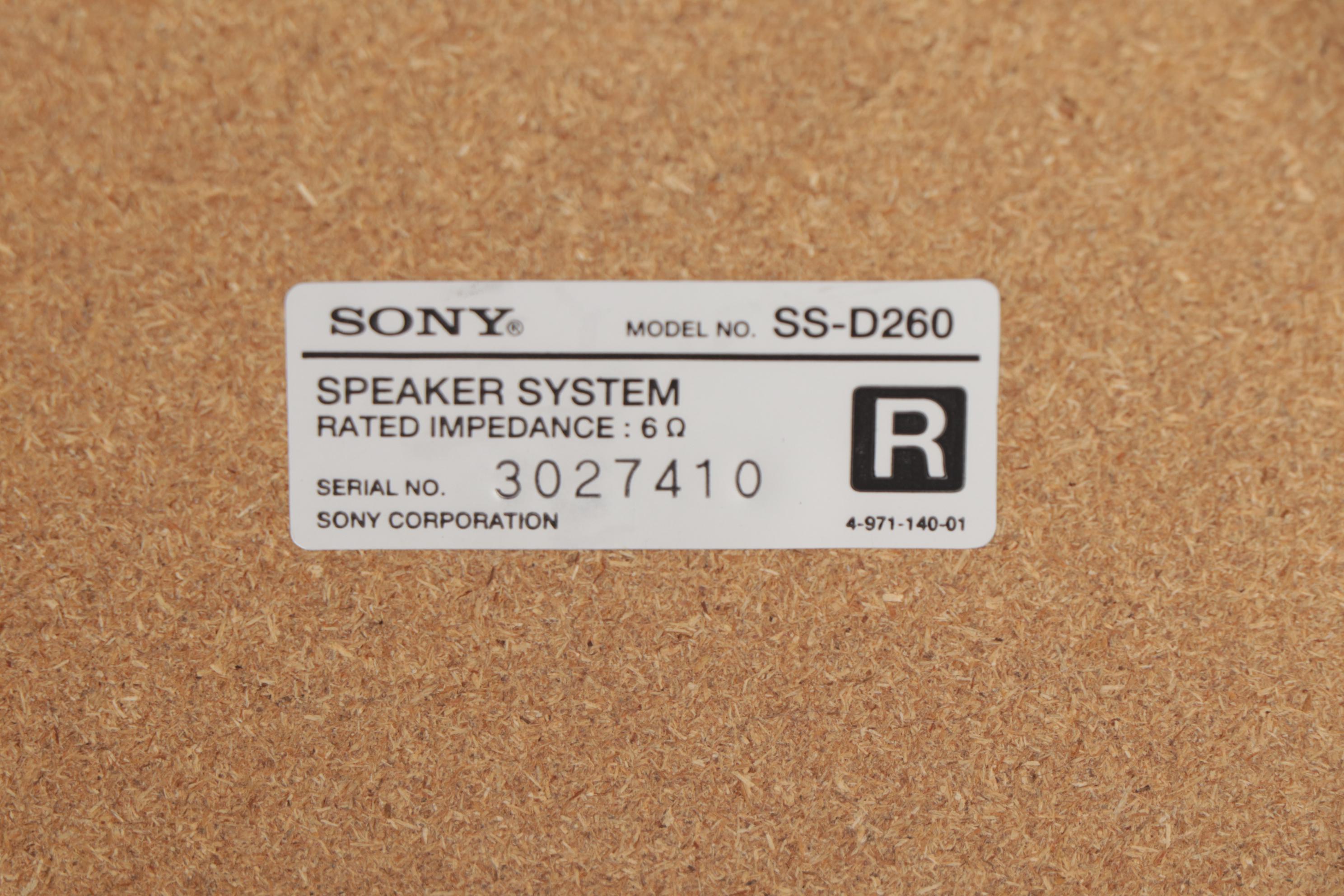 Sony LBT-D260 Compact Hi-Fi Stereo System with SS-D260 Speakers