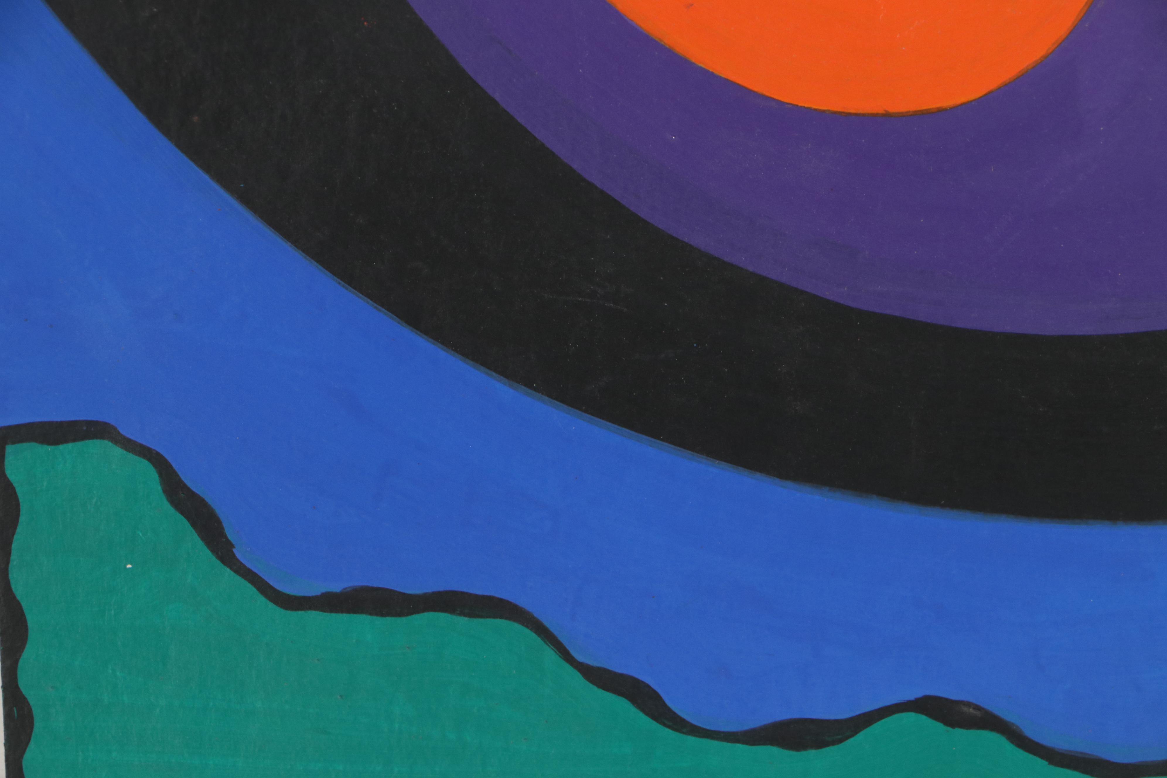 Achillo "Achi" Sullo Abstract Oil Painting