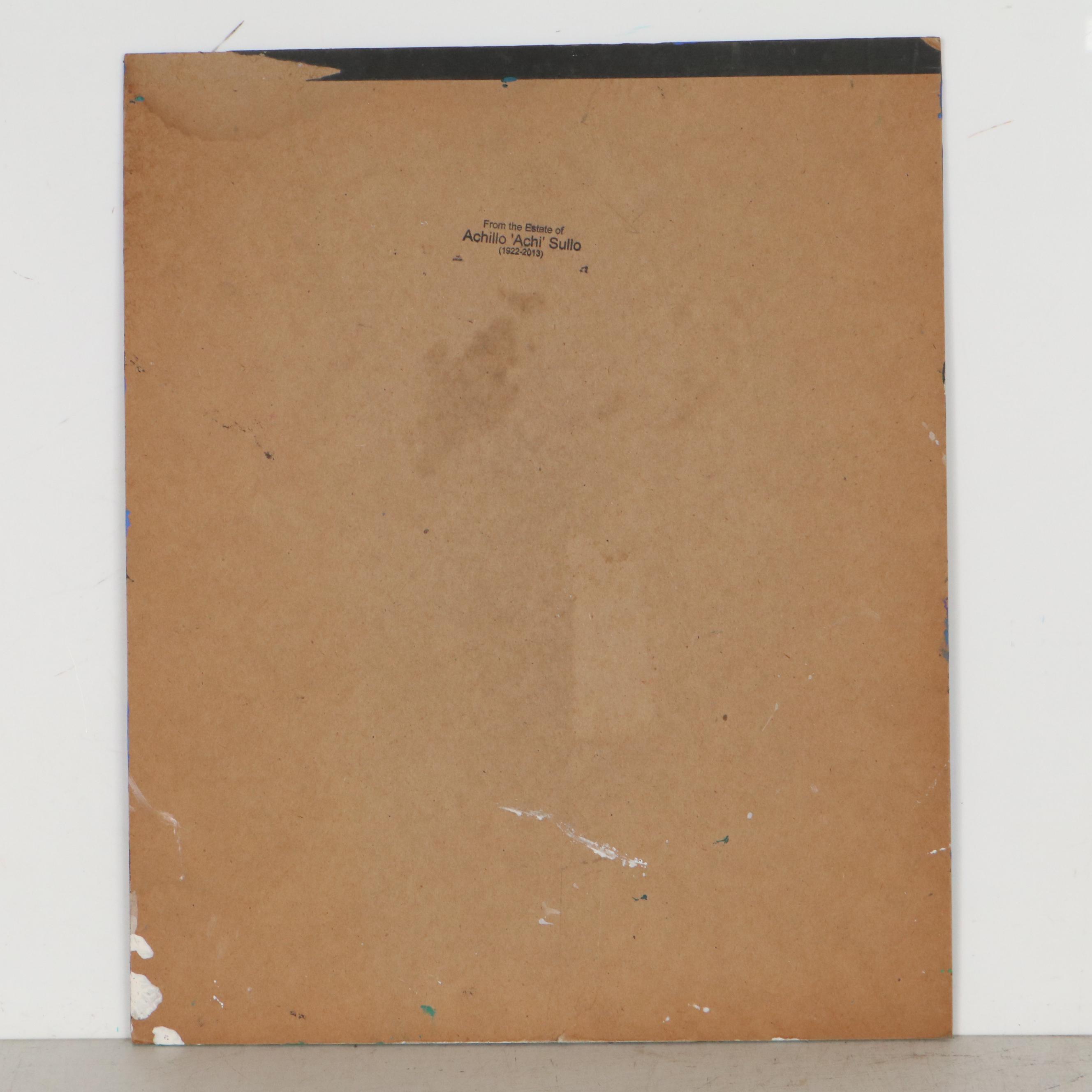 Achillo "Achi" Sullo Abstract Oil Painting