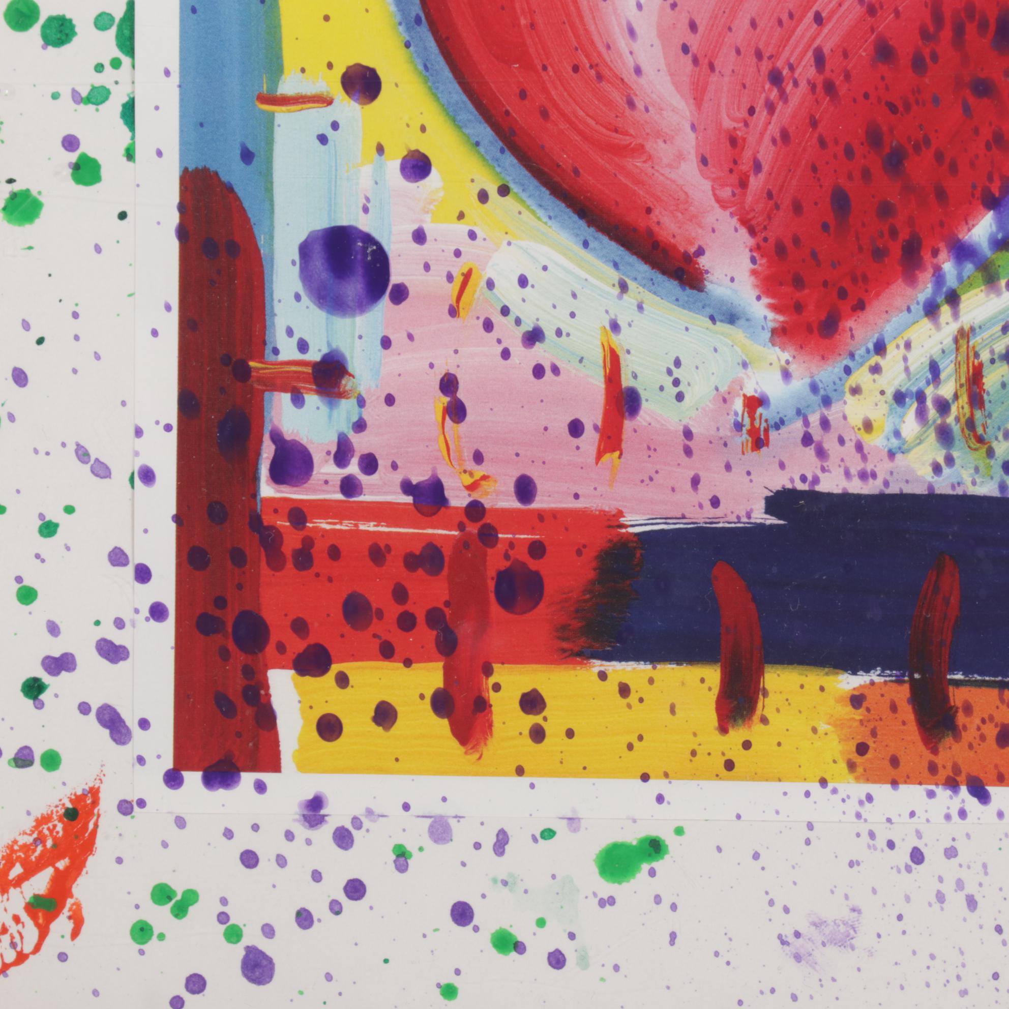 Embellished Offset Lithograph After Peter Max "Valentine"