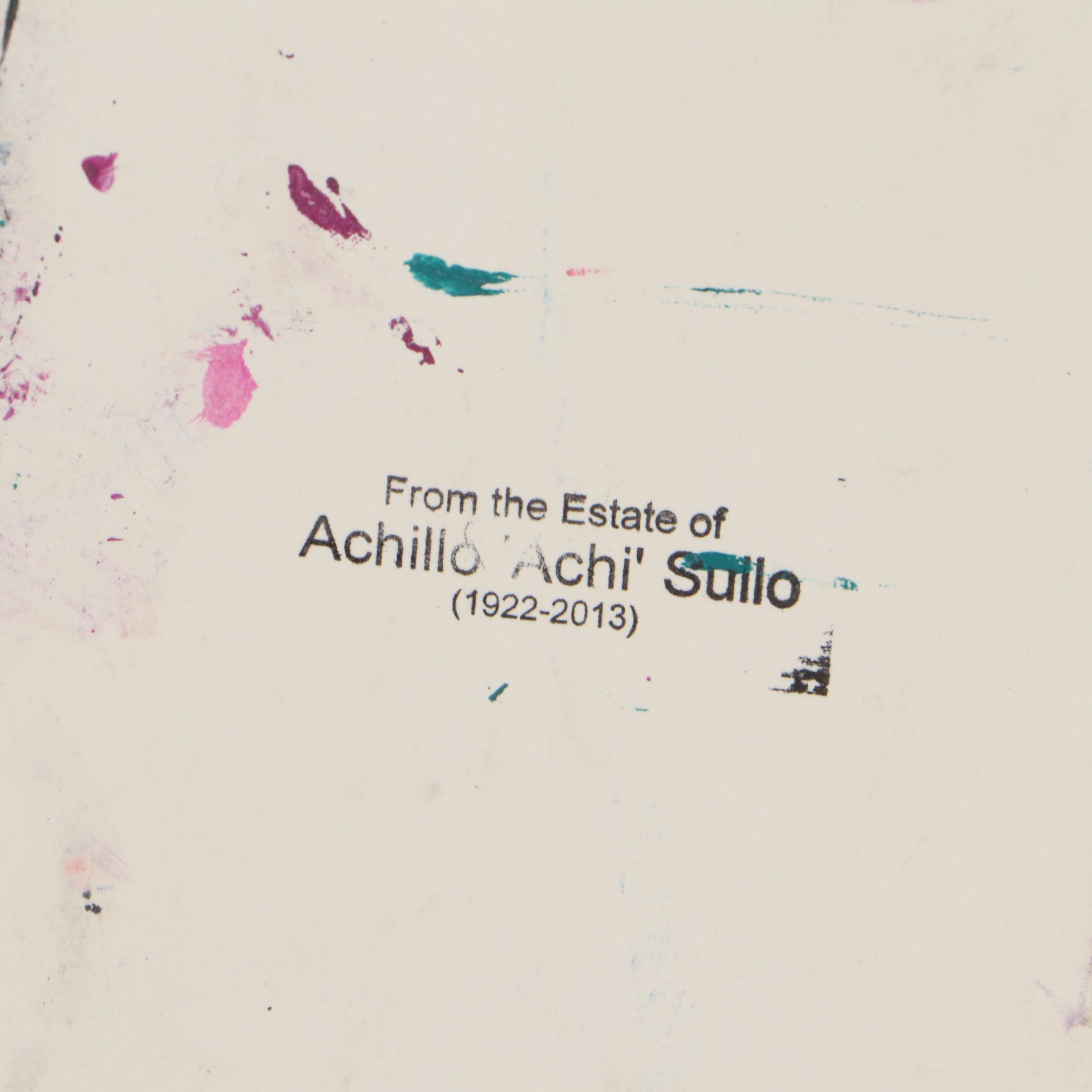 Achillo “Achi” Sullo Abstract Acrylic Painting