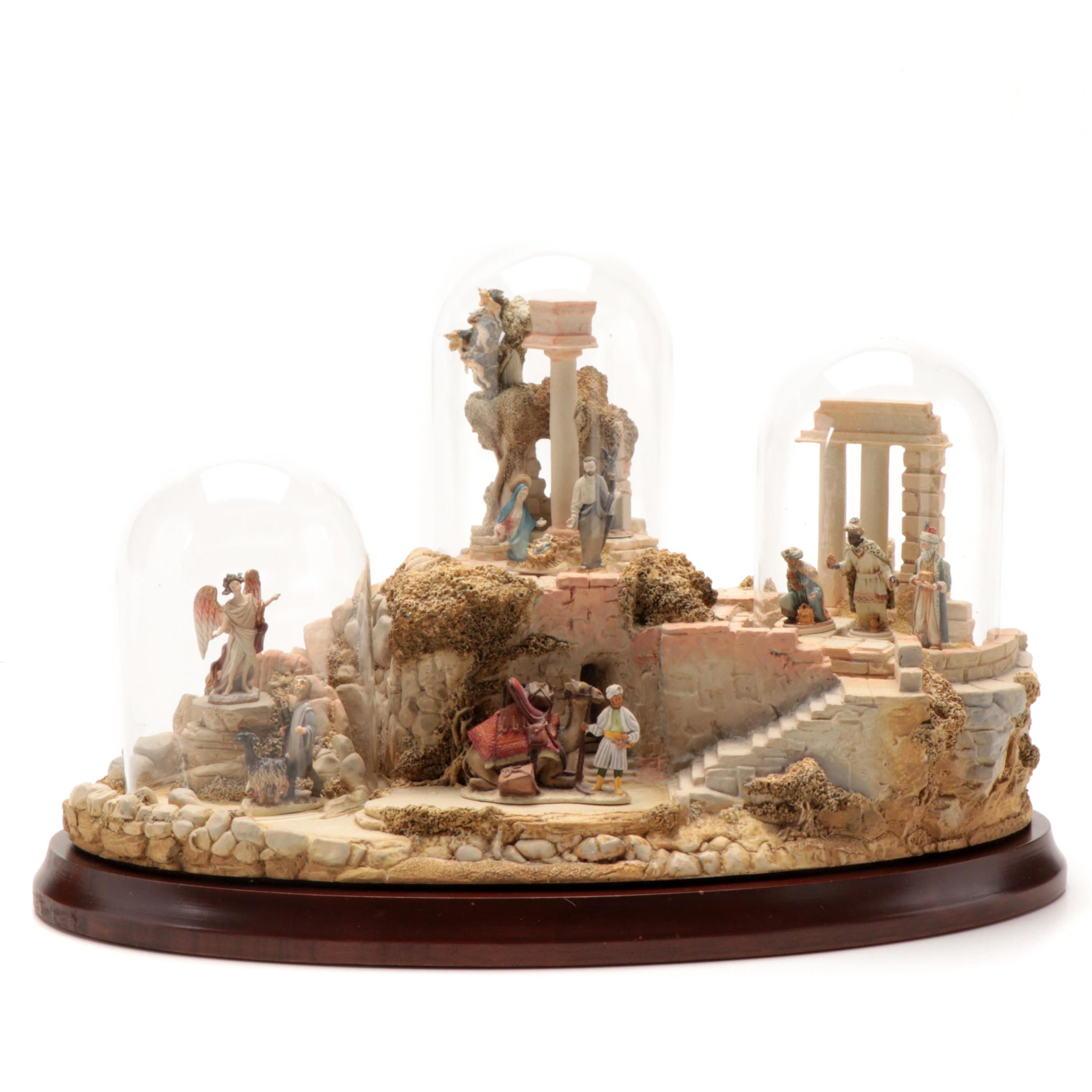 Goebel Robert Olszewski First Edition Nativity Series Bronze and Resin Figures