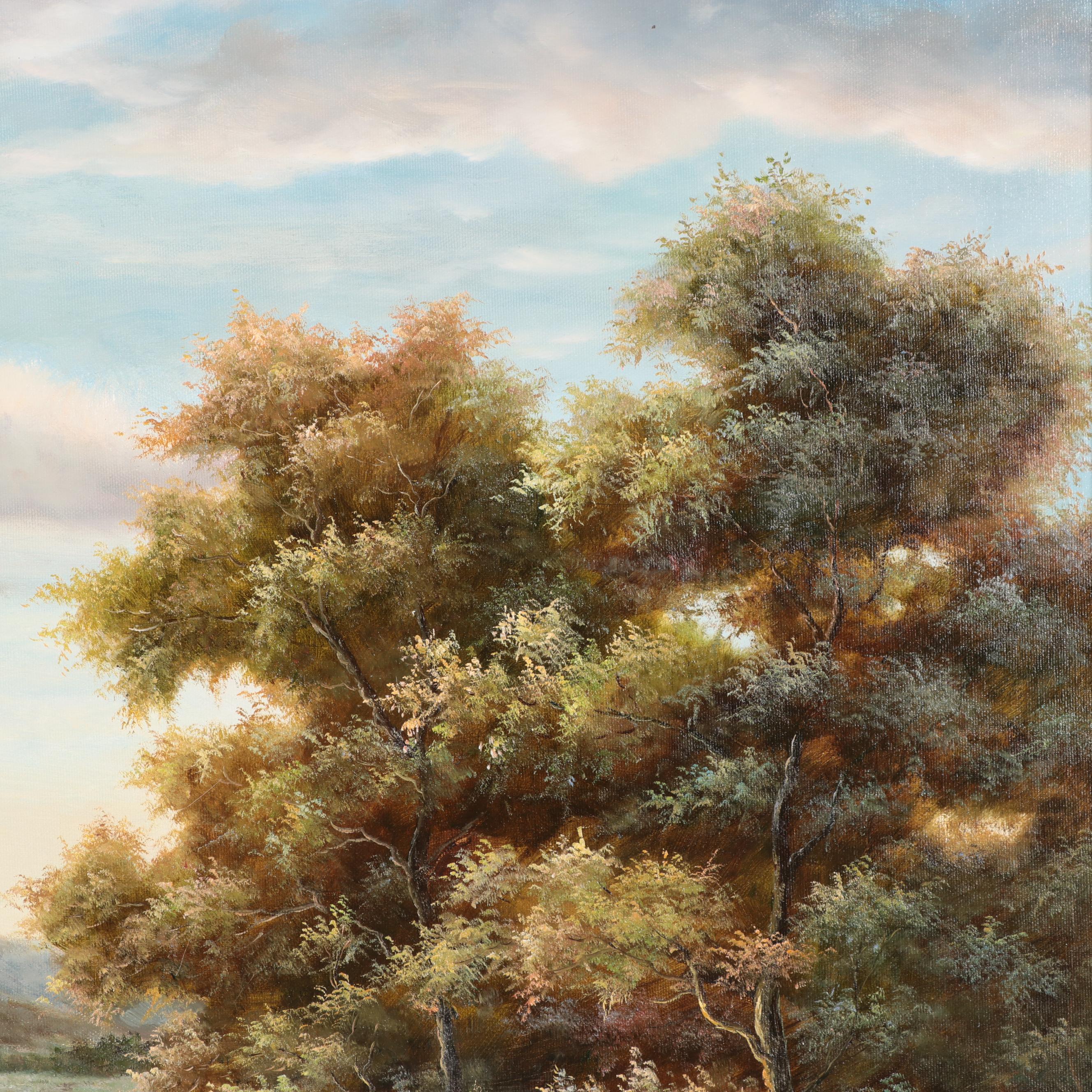 Daryl Garth Landscape Oil Painting, Circa 2000