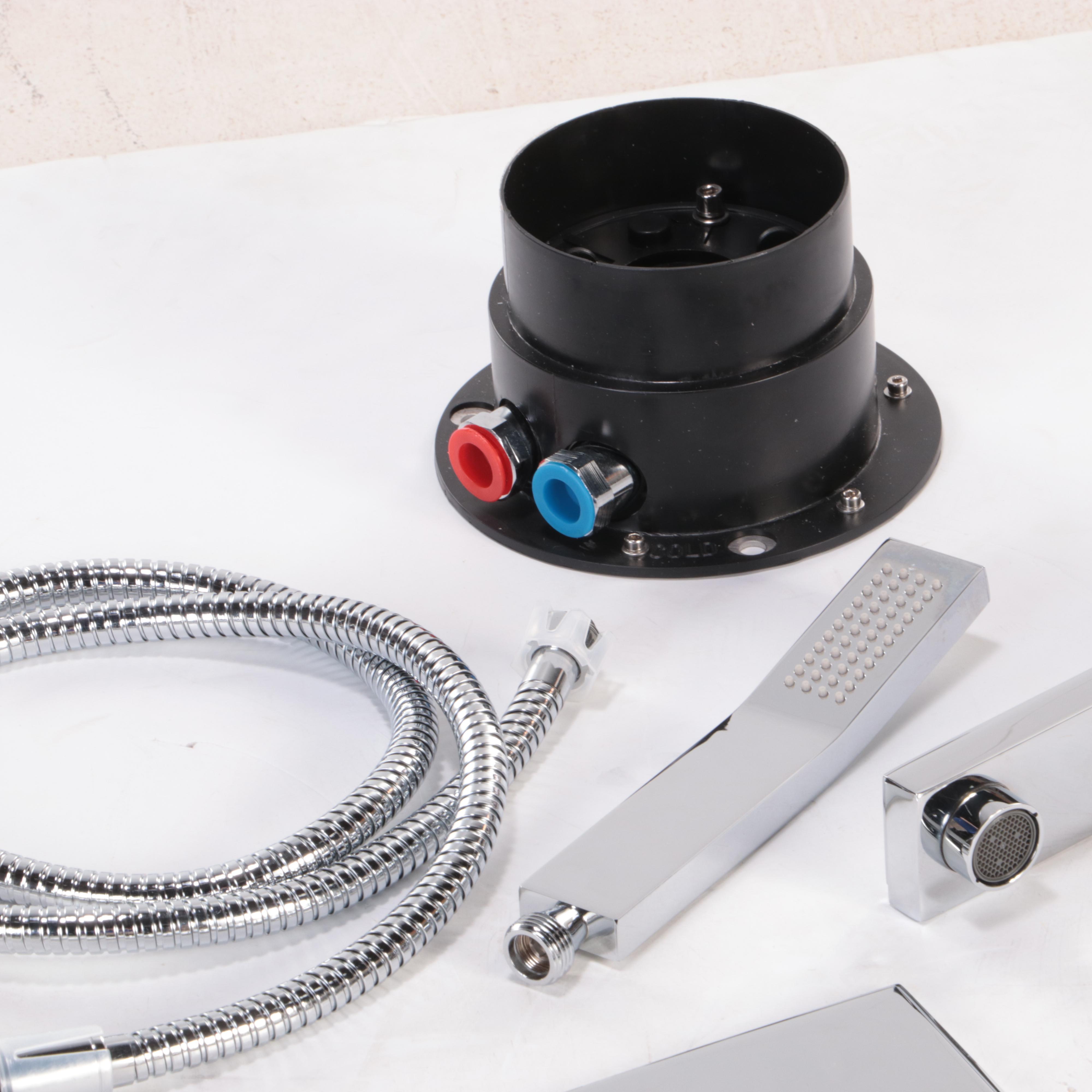 Chrome Freestanding Tub Faucet and Hand Shower