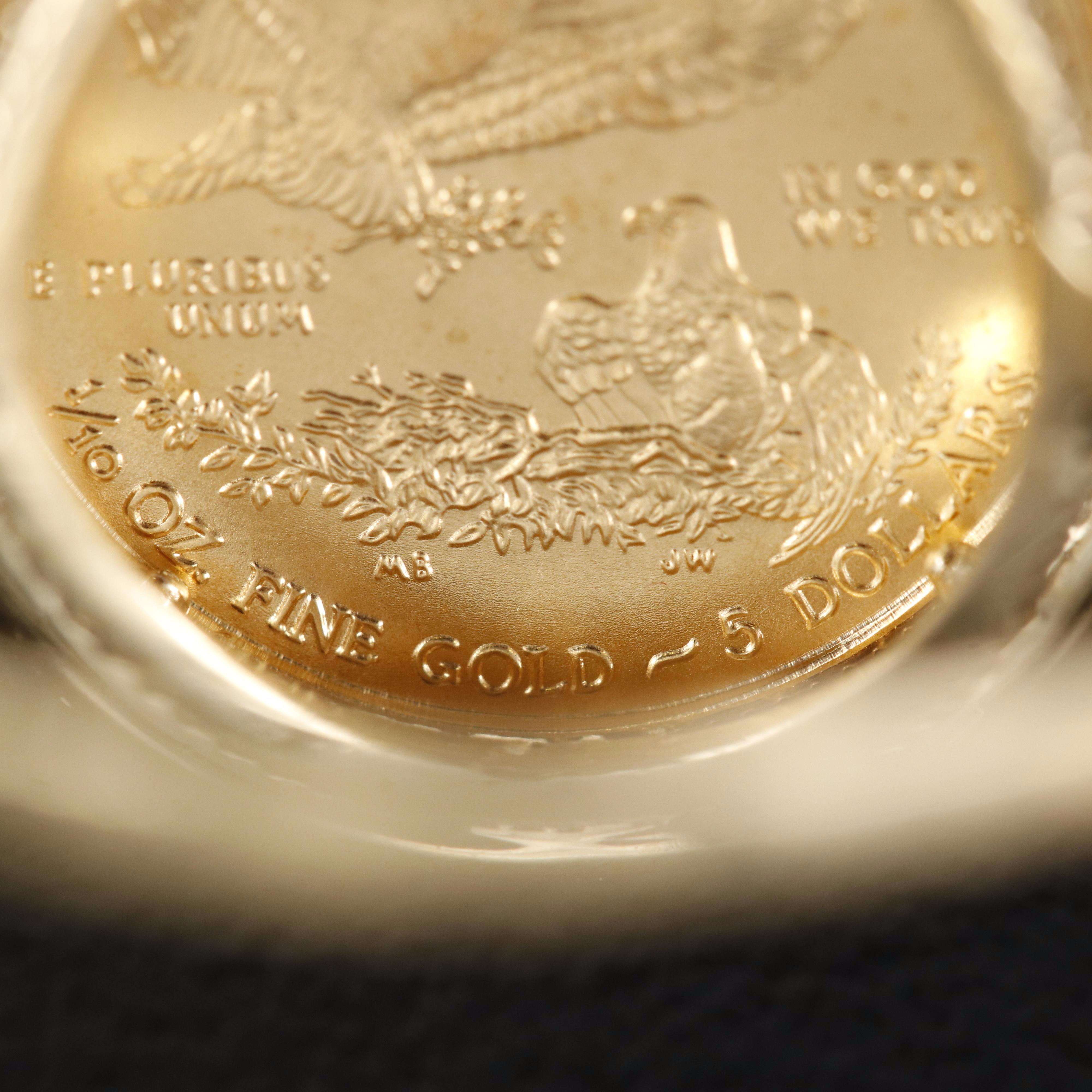 2015 14K American Gold Eagle Coin Ring