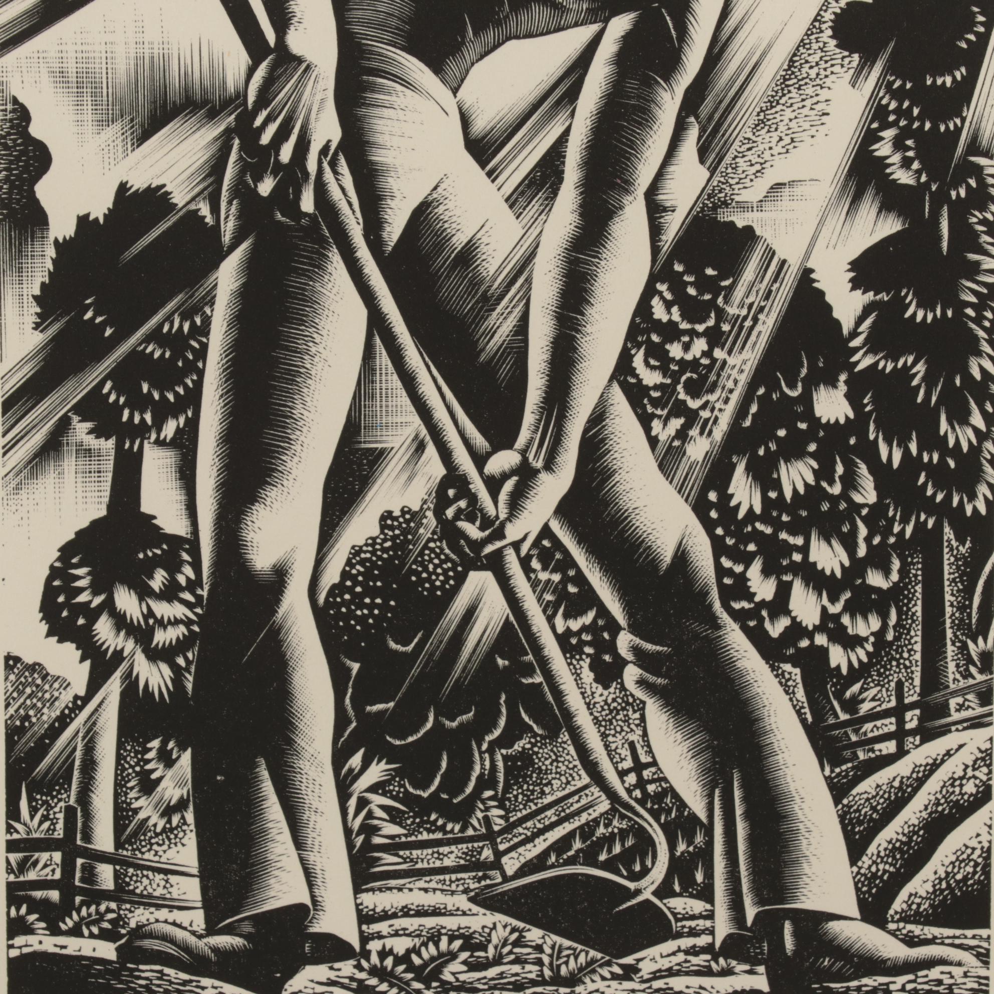 Lynd Ward Woodcut From "Wild Pilgrimage," 1932