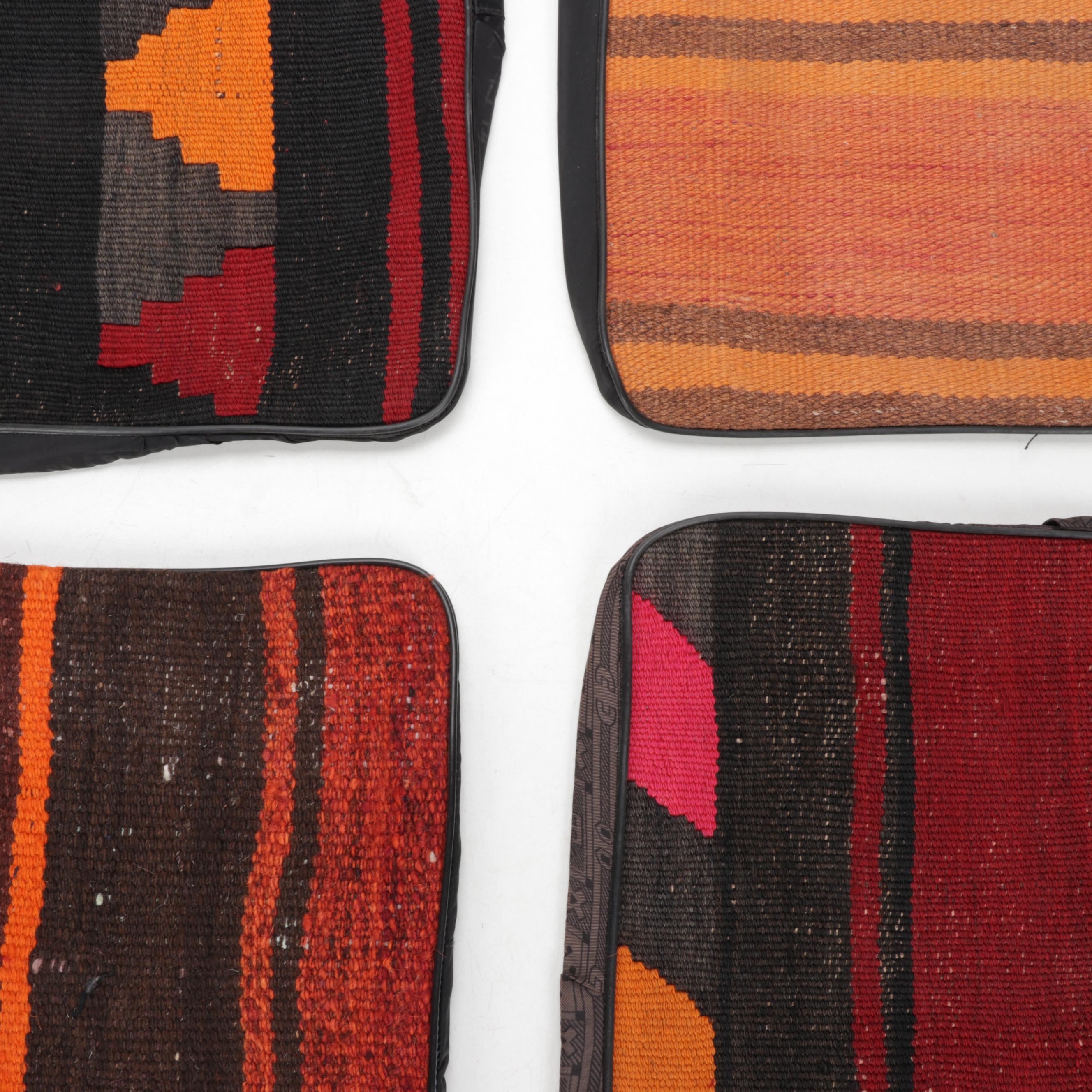 Handwoven Kilim Face Throw Pillow Covers