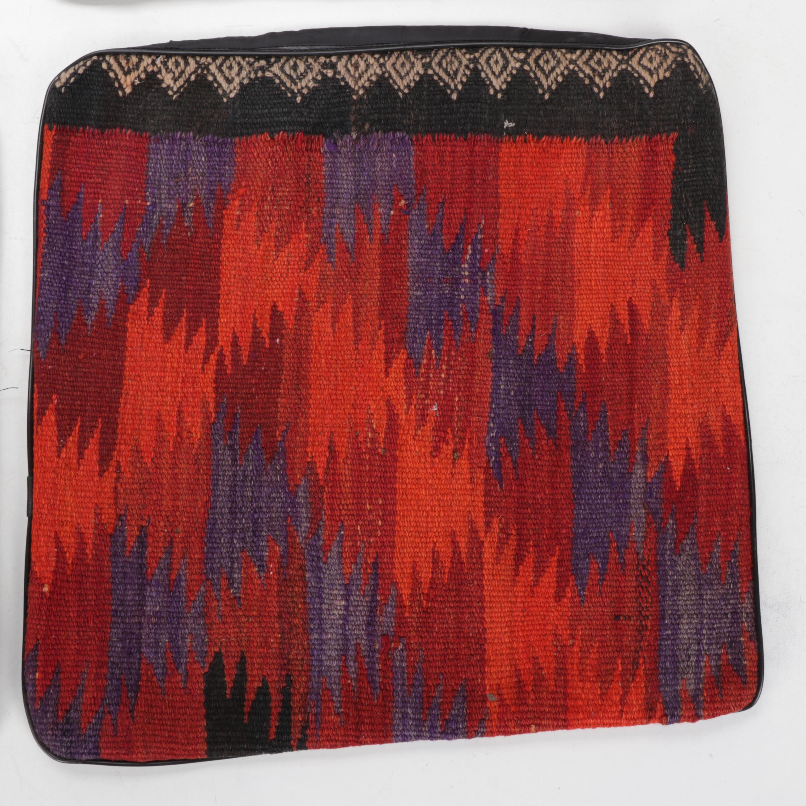 Handwoven Kilim Face Throw Pillow Covers