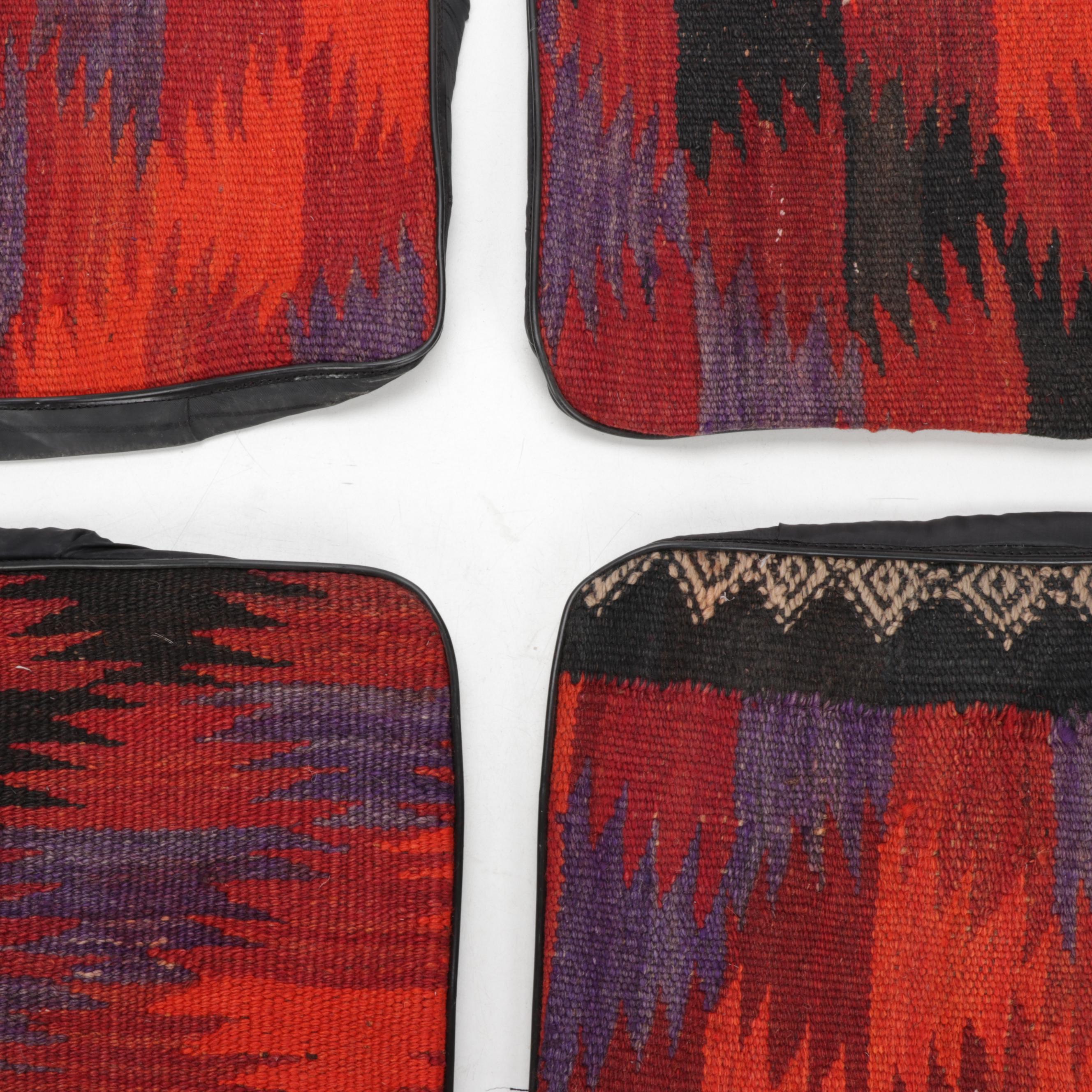 Handwoven Kilim Face Throw Pillow Covers