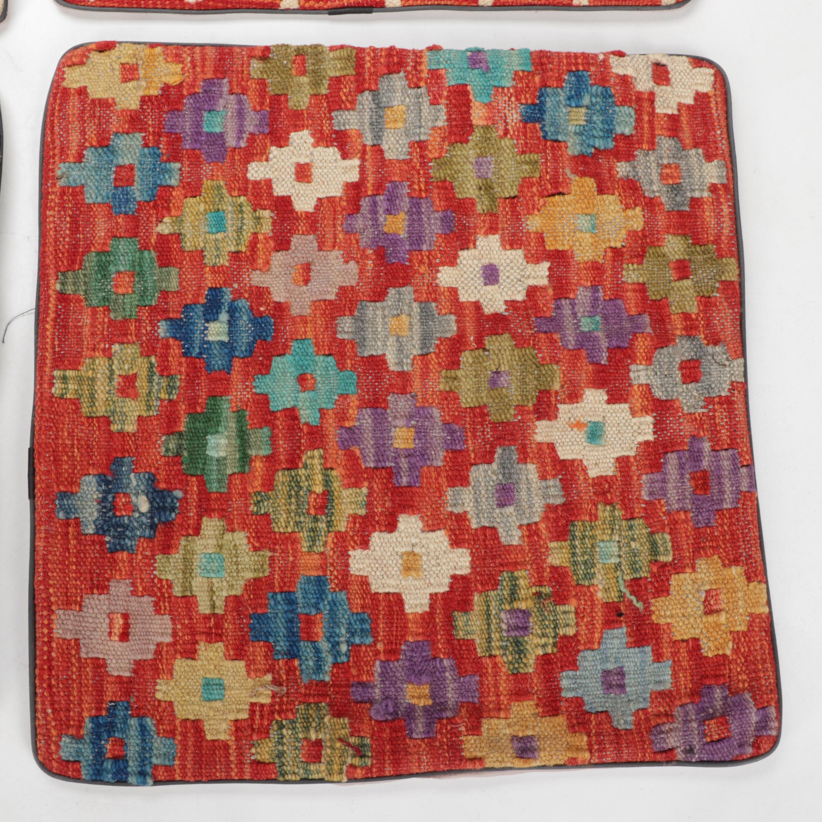 Handwoven Kilim Face Throw Pillow Covers