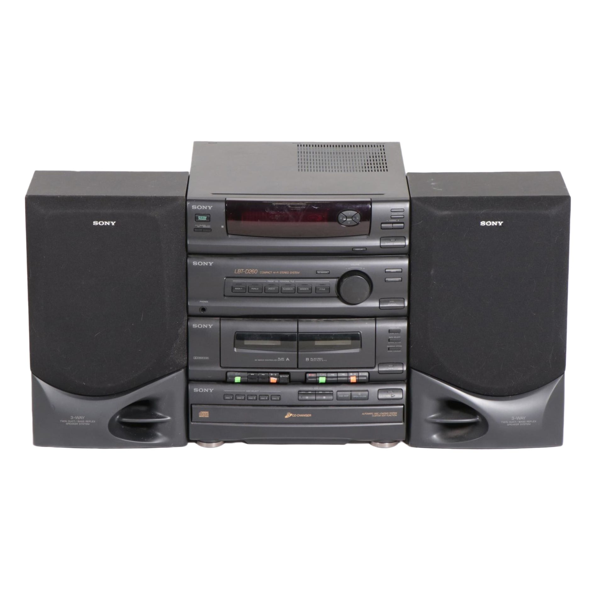 Sony LBT-D260 Compact Hi-Fi Stereo System with SS-D260 Speakers