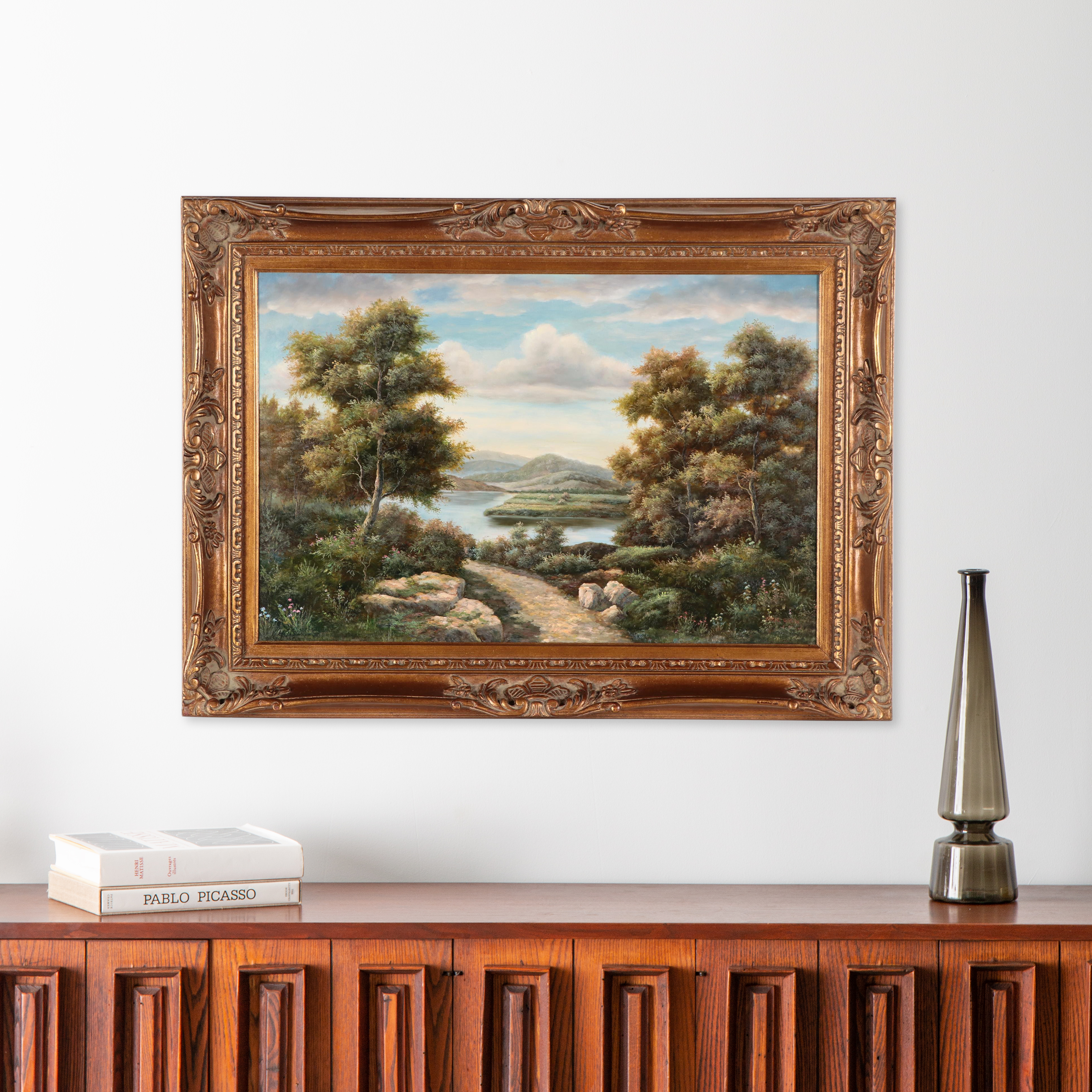 Daryl Garth Landscape Oil Painting, Circa 2000