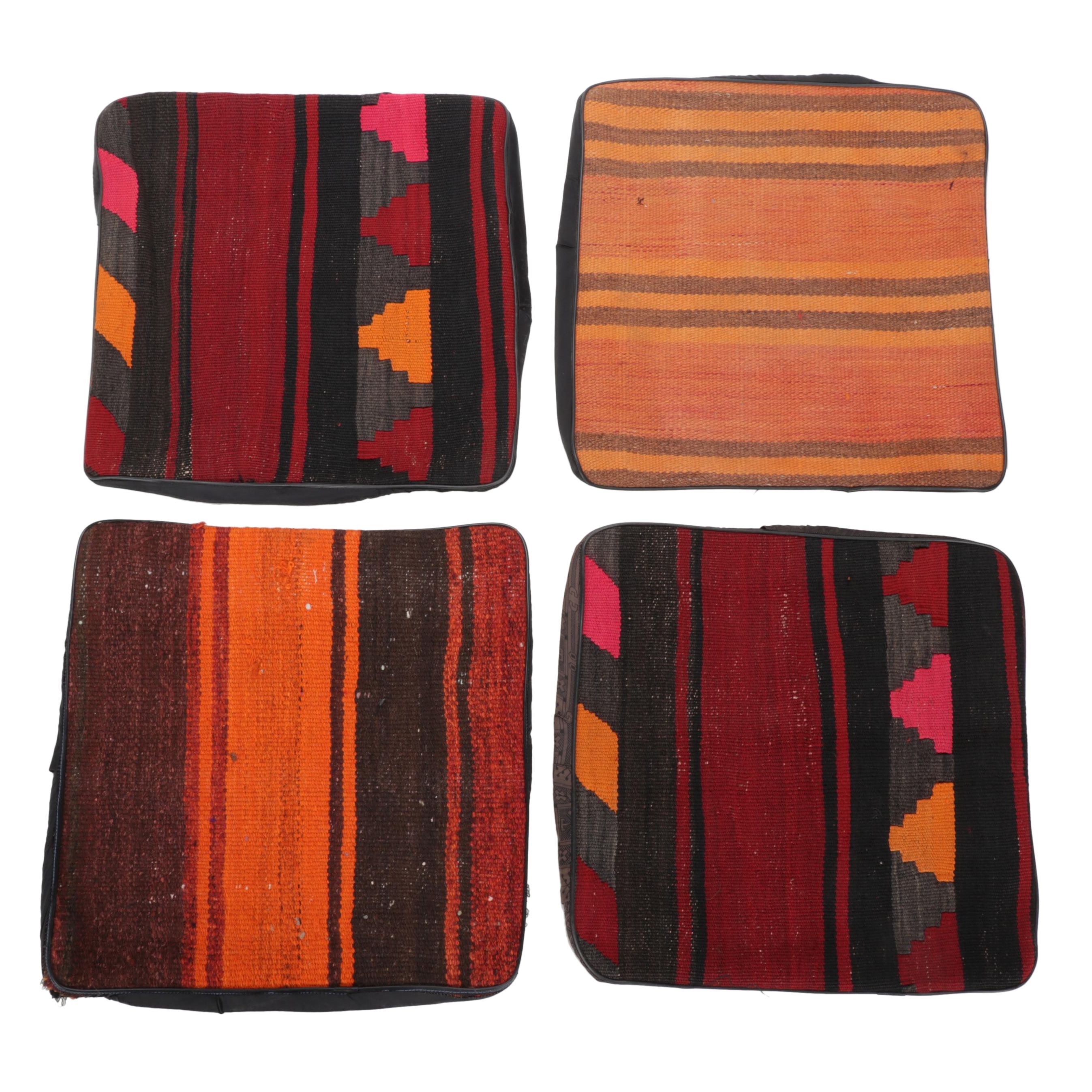 Handwoven Kilim Face Throw Pillow Covers