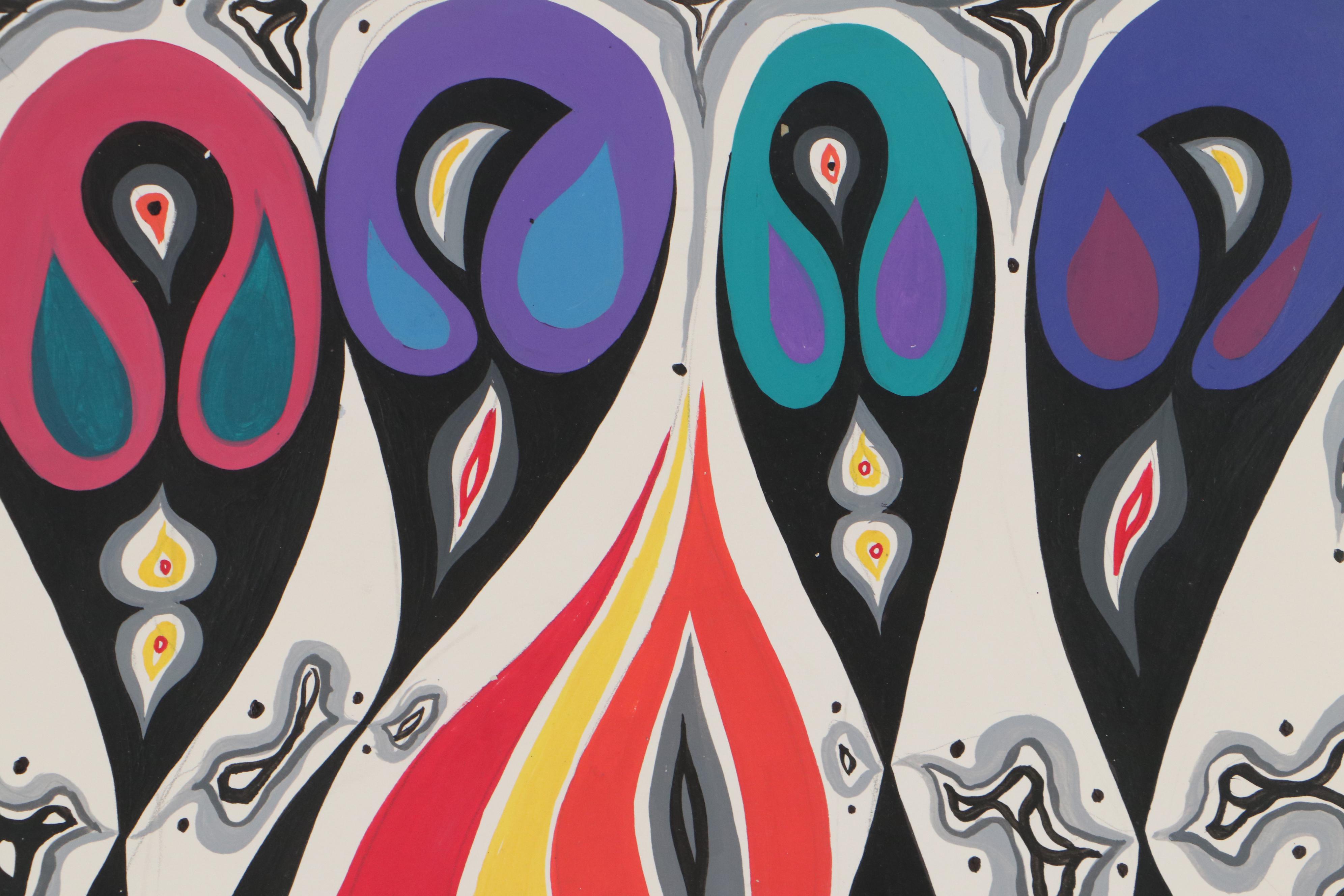 Achillo "Achi" Sullo Abstract Oil Painting