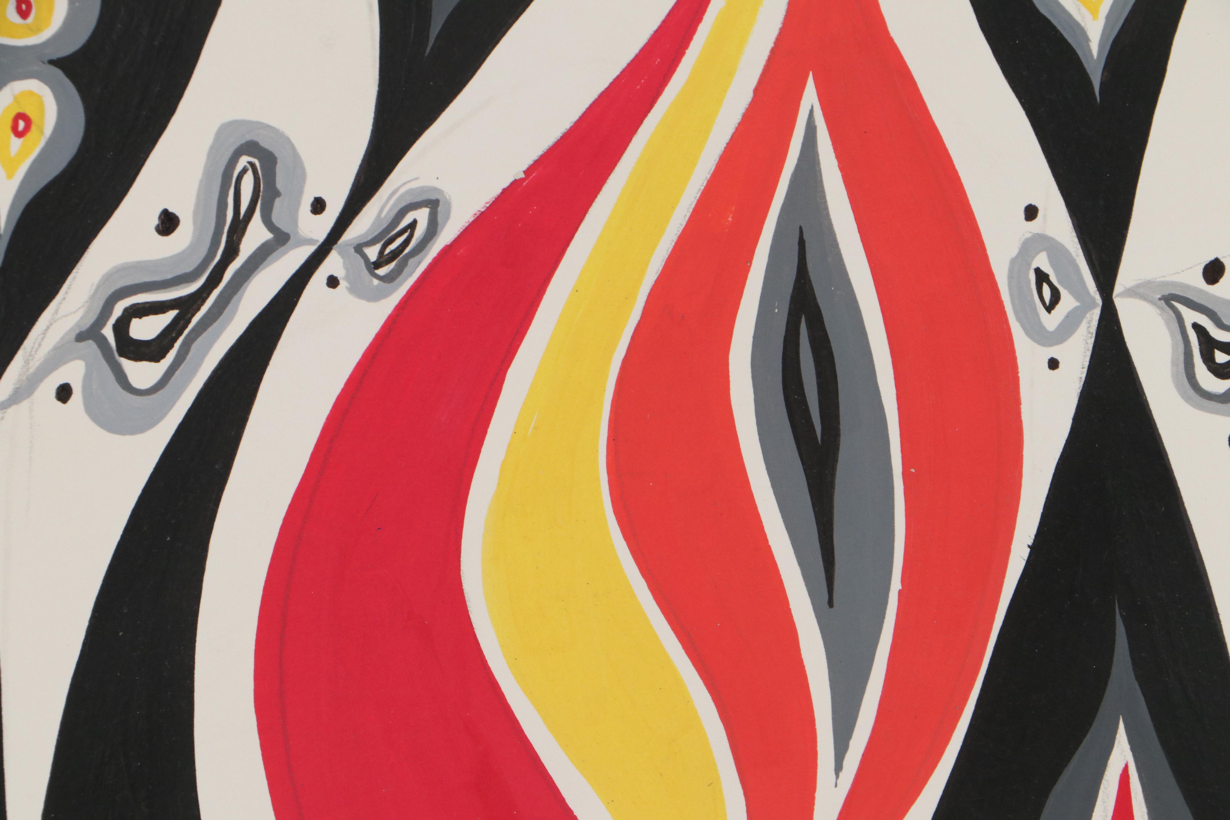 Achillo "Achi" Sullo Abstract Oil Painting