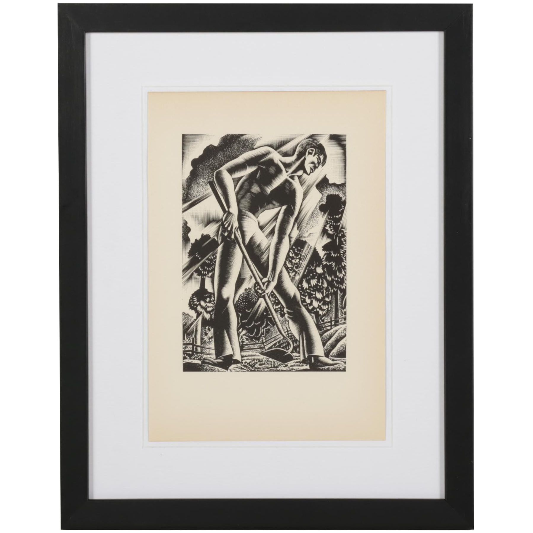 Lynd Ward Woodcut From "Wild Pilgrimage," 1932