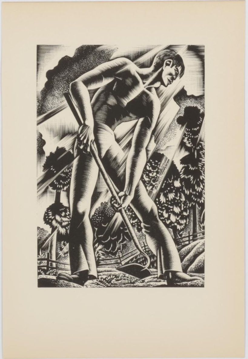 Lynd Ward Woodcut From "Wild Pilgrimage," 1932