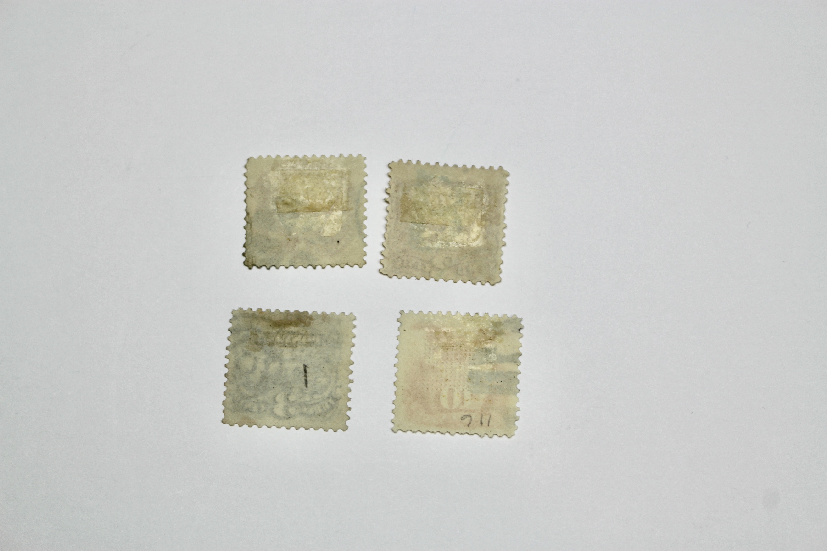 Four 1869 United States Pictorial Stamps