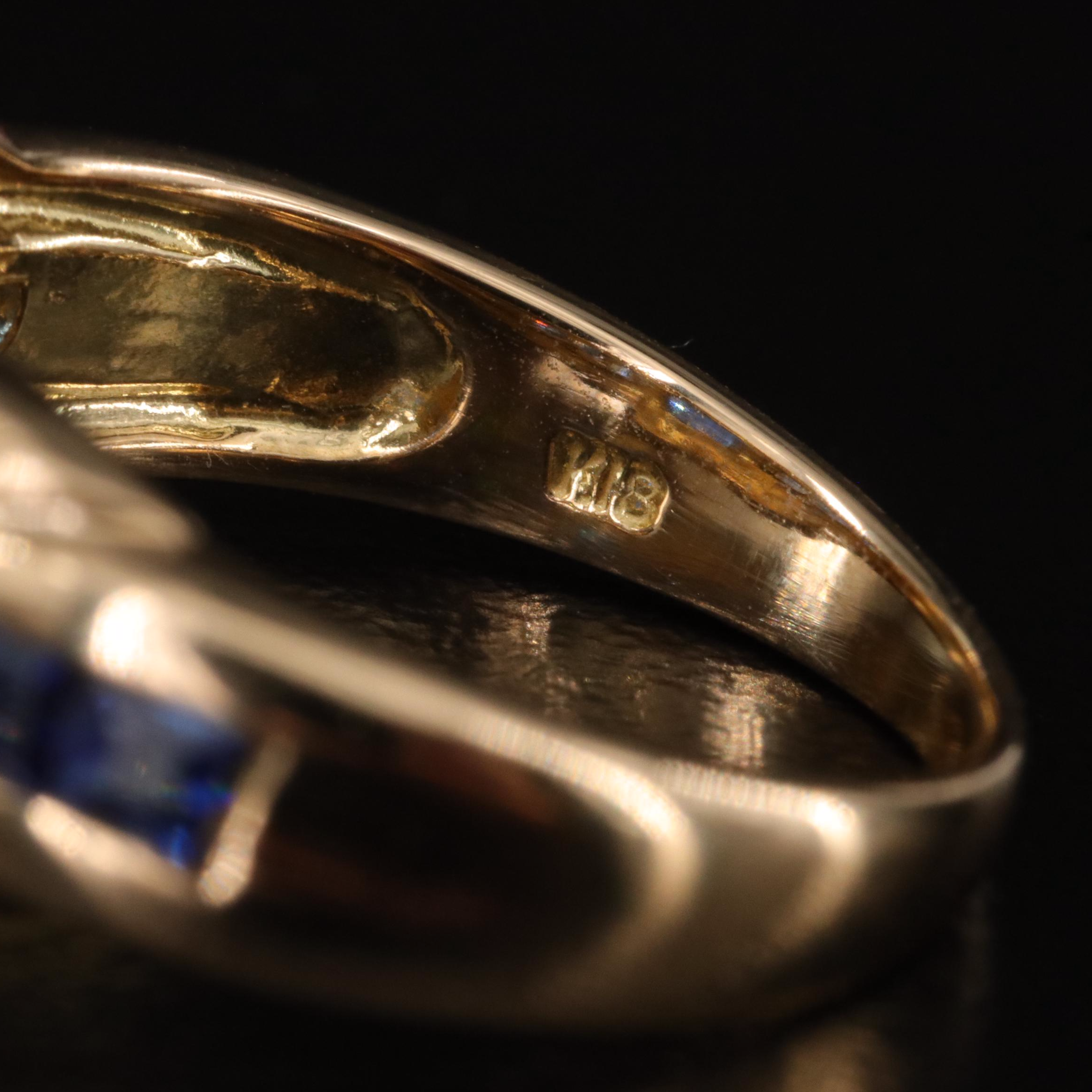 18K Saphire and Diamond Ring