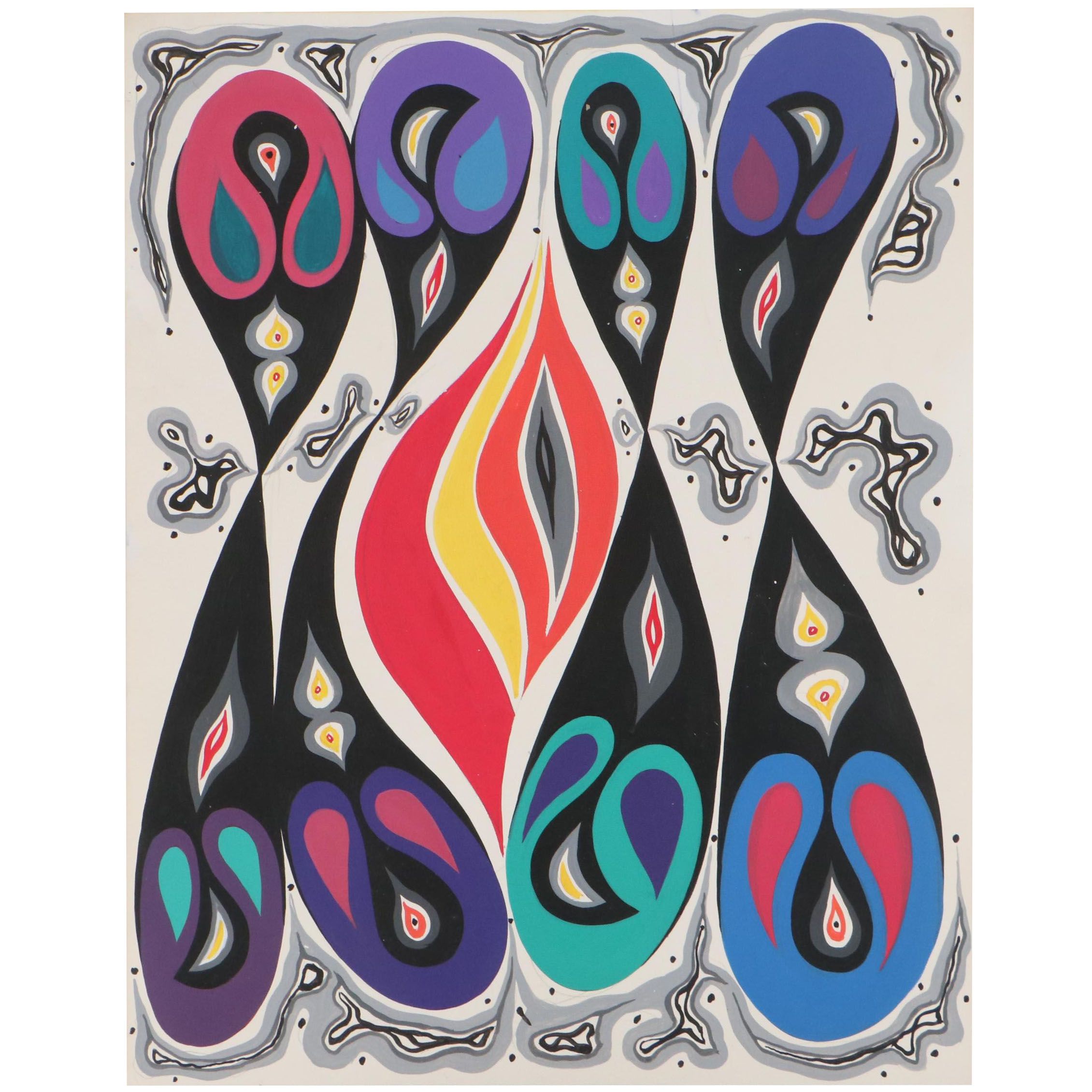 Achillo "Achi" Sullo Abstract Oil Painting