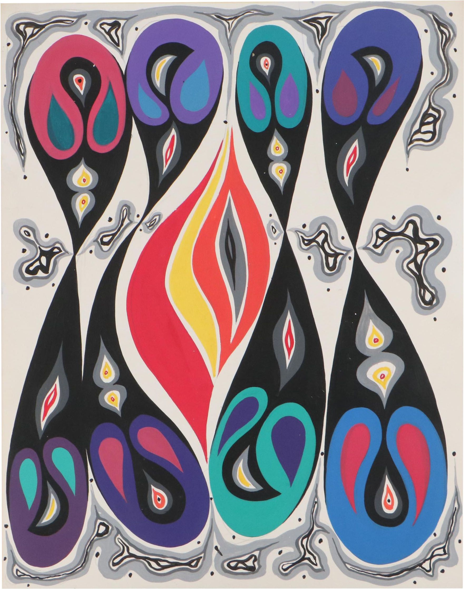 Achillo "Achi" Sullo Abstract Oil Painting