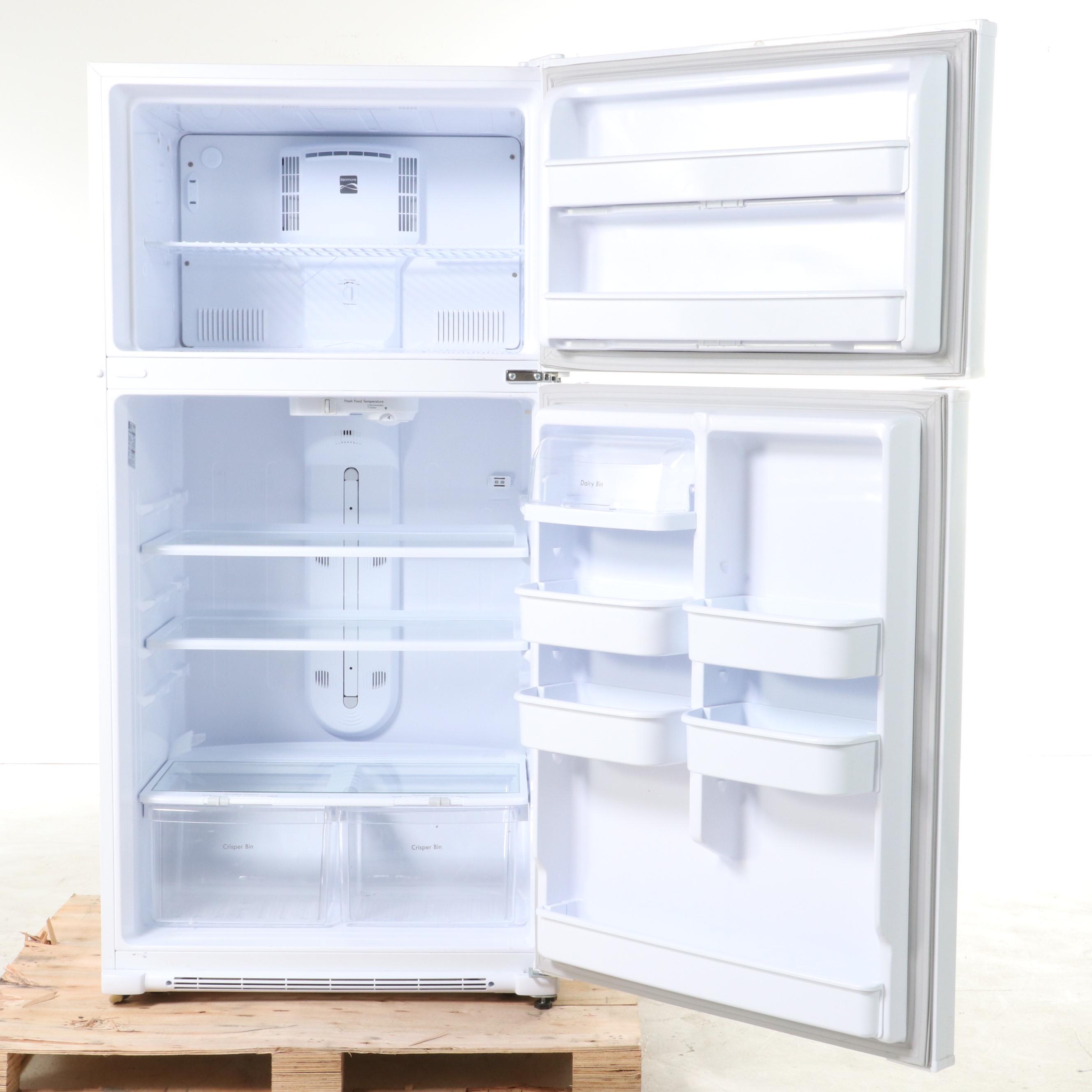 Kenmore 18 Cu. Ft. White Top Freezer Refrigerator