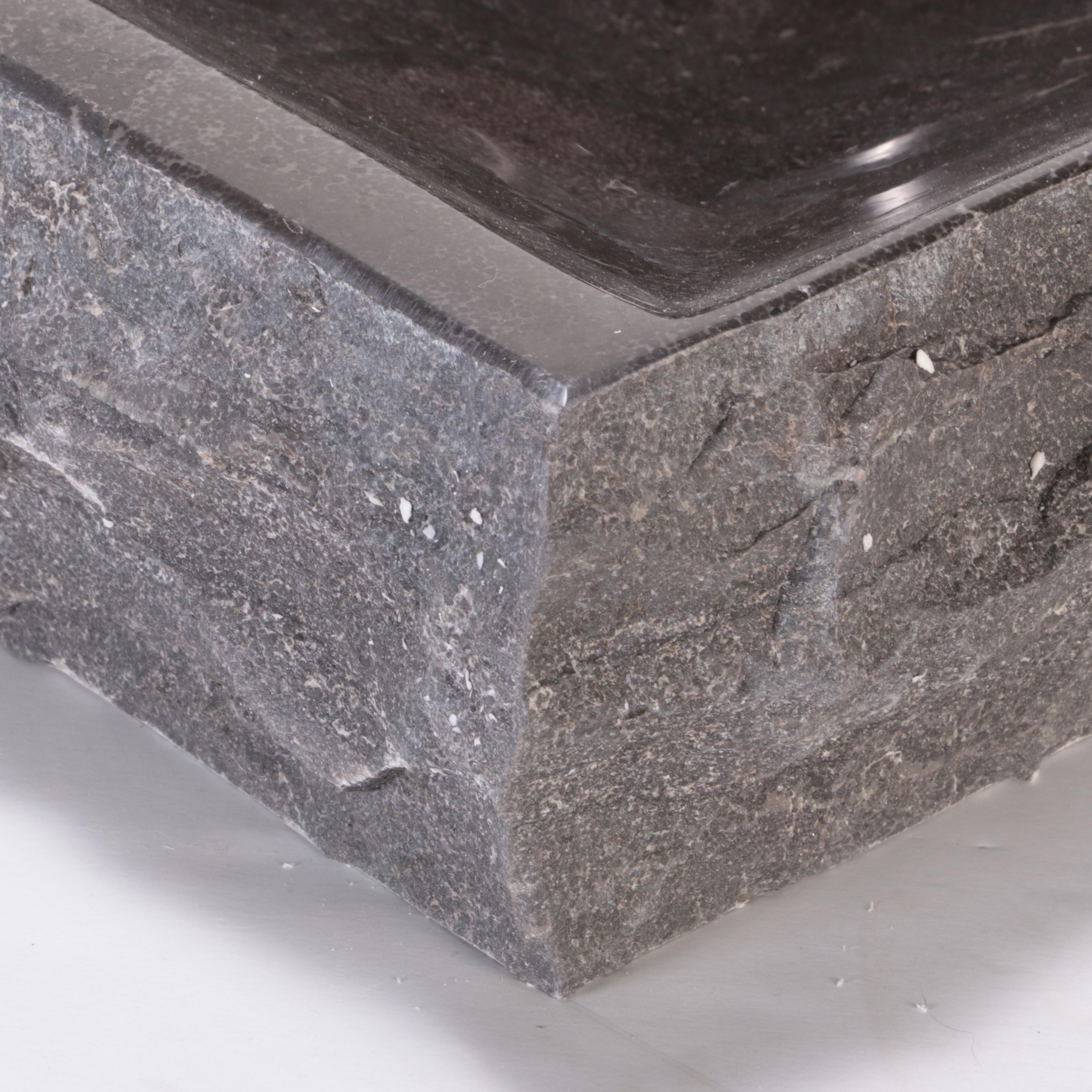 Pair of Limestone Vessel Sinks