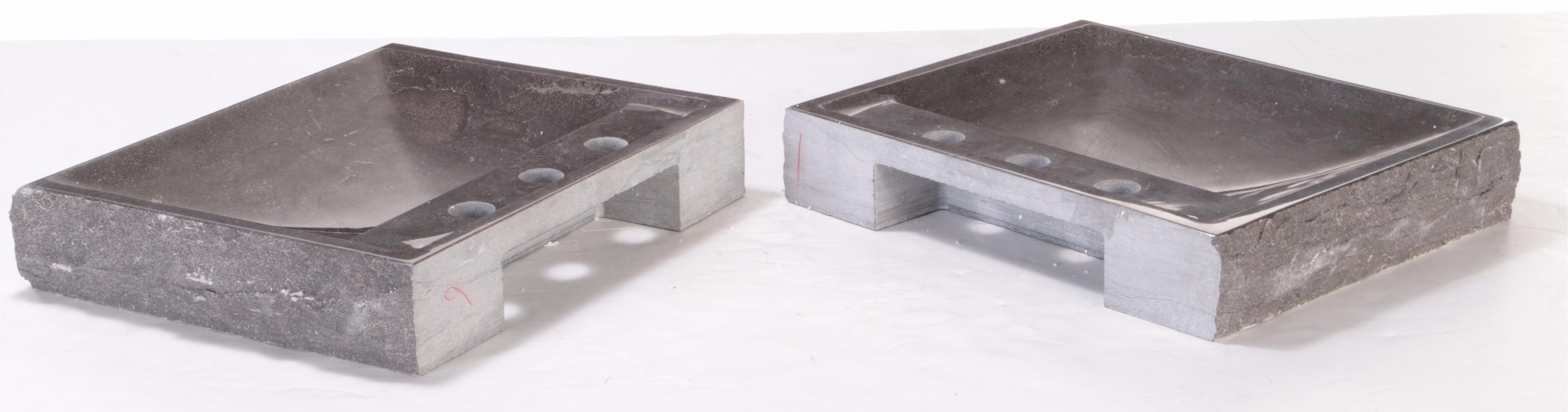 Pair of Limestone Vessel Sinks