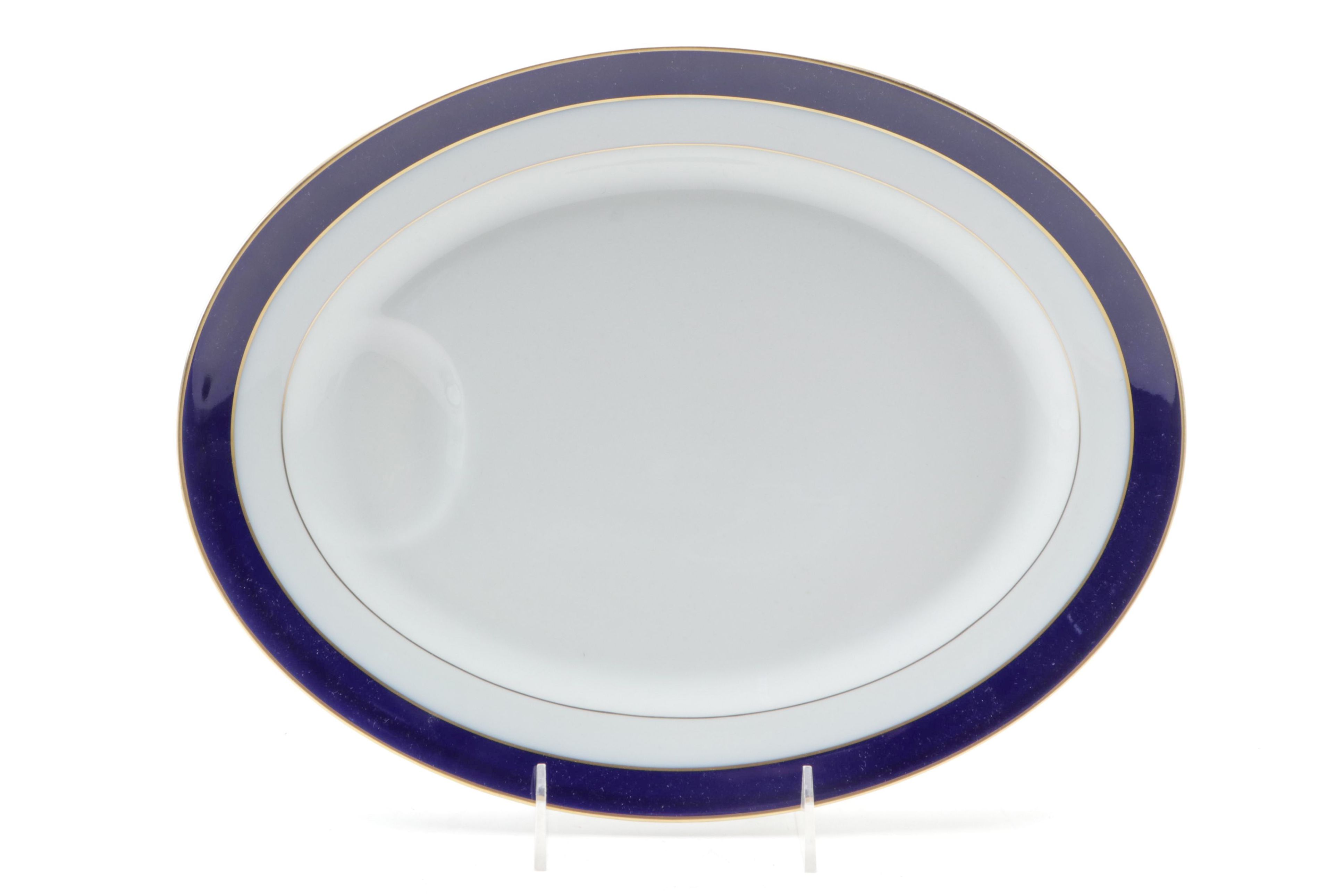Haviland "Turenne Cobalt Blue" Porcelain Dinnerware, 1981–2004