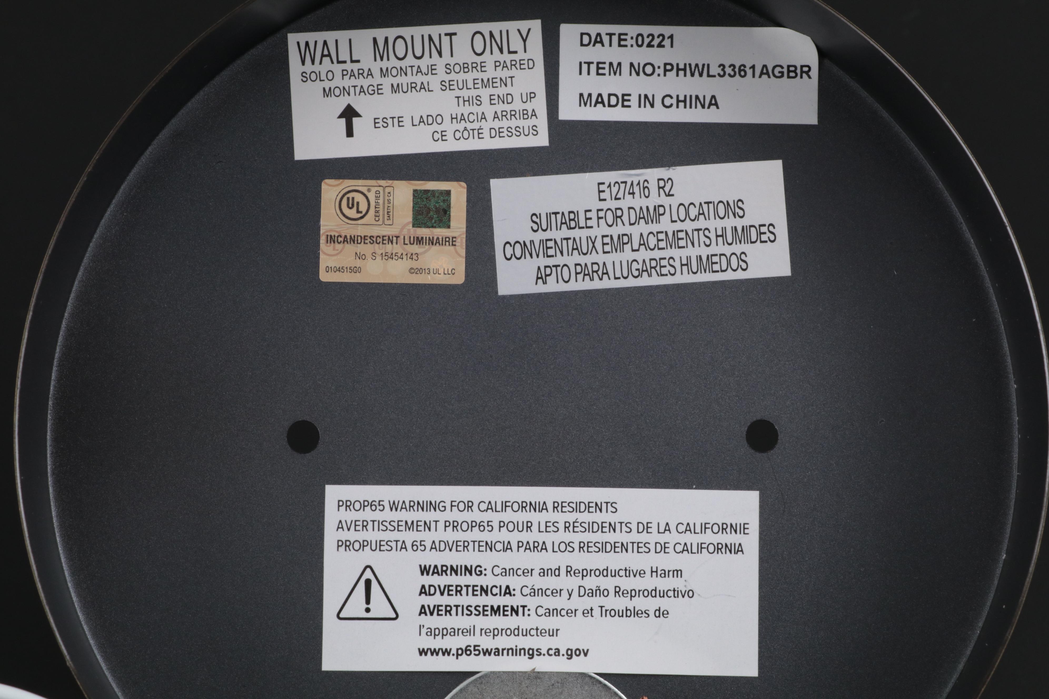 Pair of Ferguson Contemporary Bathroom Glass and Aged Brass Wall Sconces