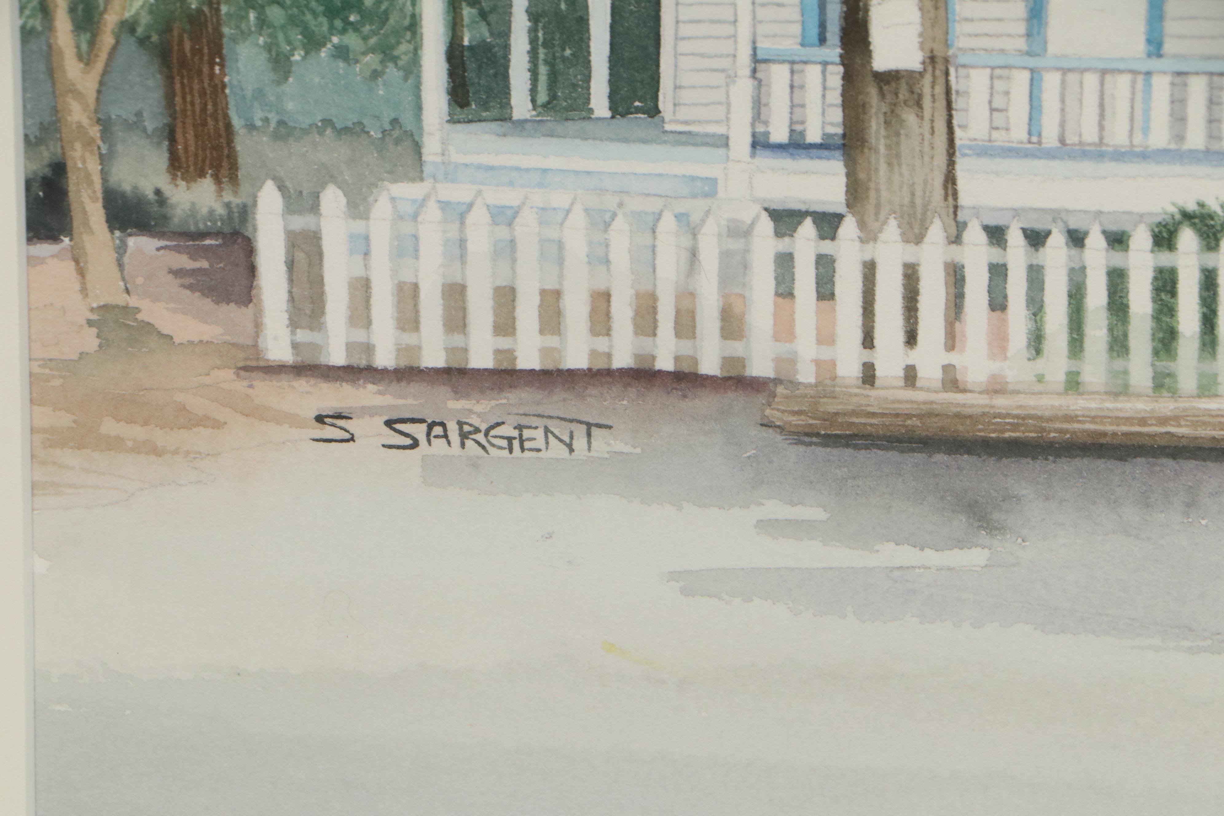 Sally Sargent Watercolor Painting of the Avery Hotel