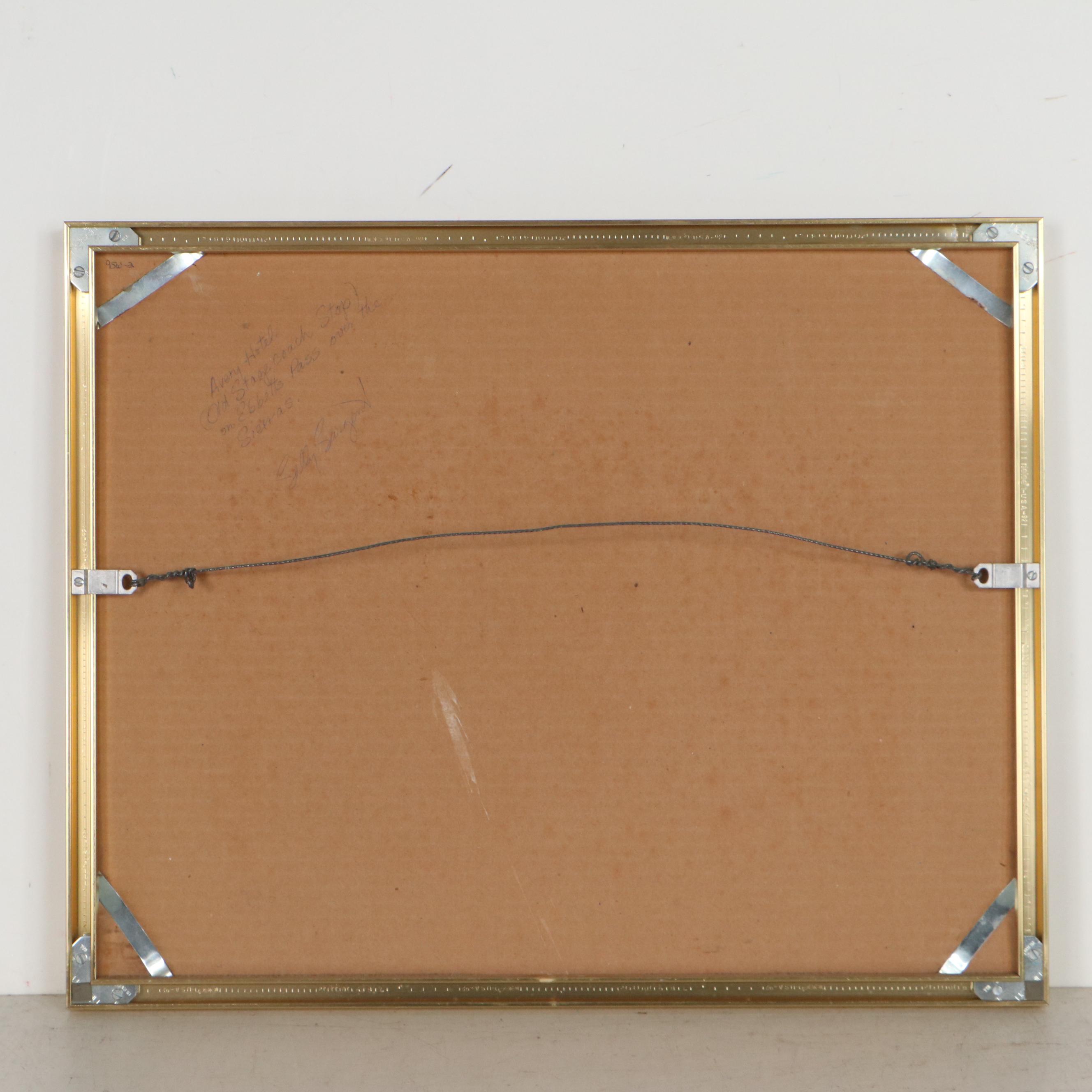 Sally Sargent Watercolor Painting of the Avery Hotel