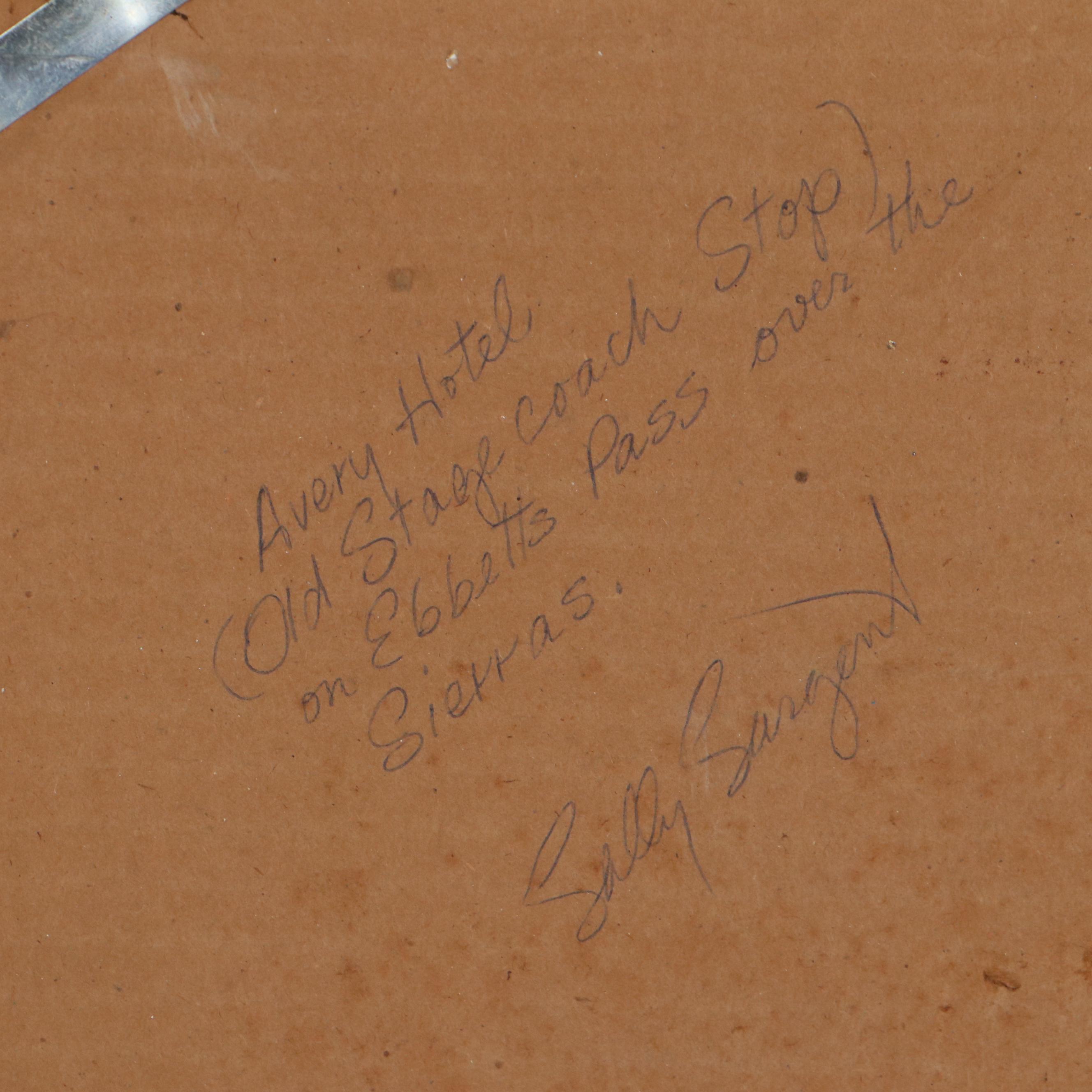 Sally Sargent Watercolor Painting of the Avery Hotel