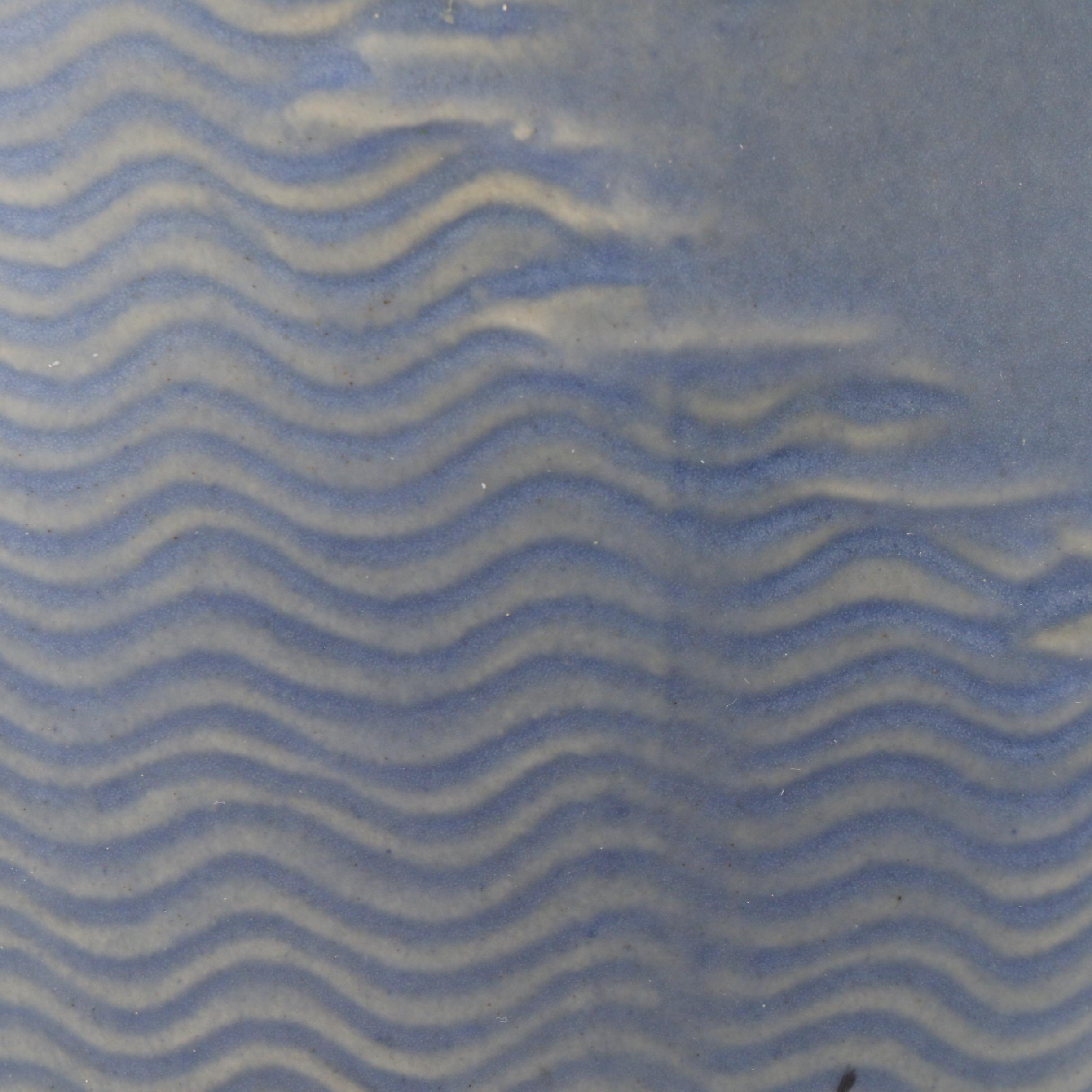 Roseville Pottery "Freesia" Blue Double-Handled Ceramic Vase, 1945