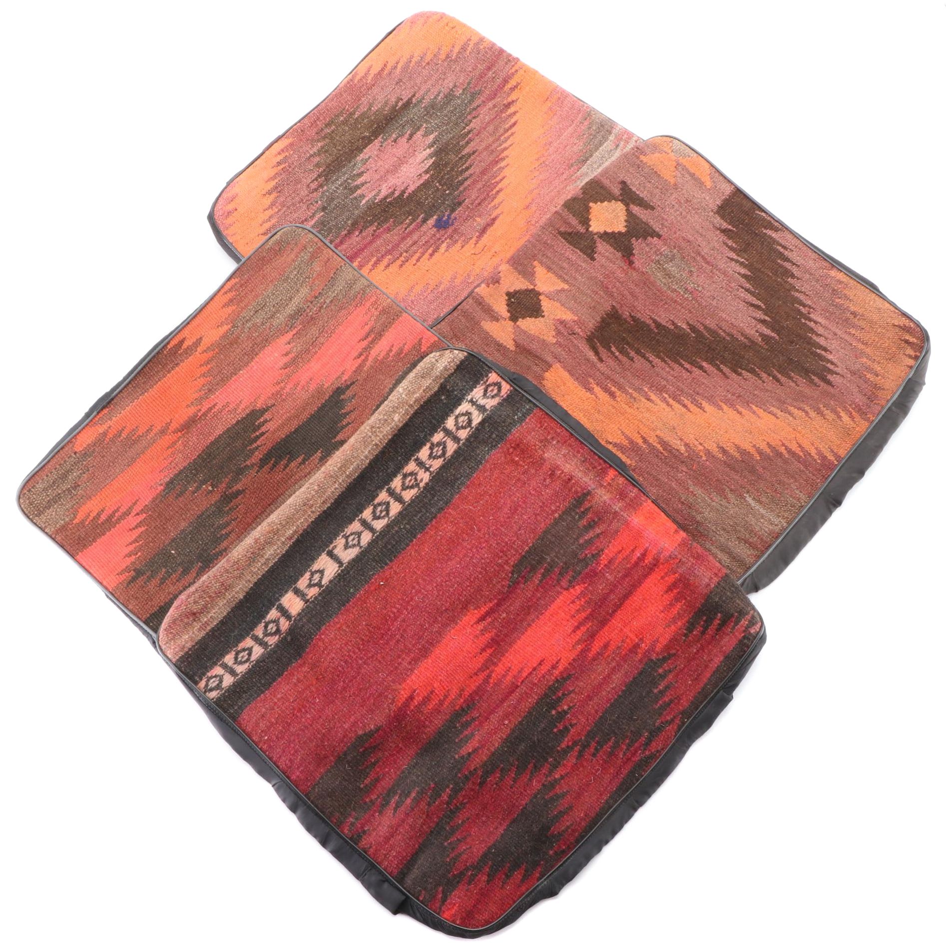 Handwoven Kilim Face Throw Pillow Covers