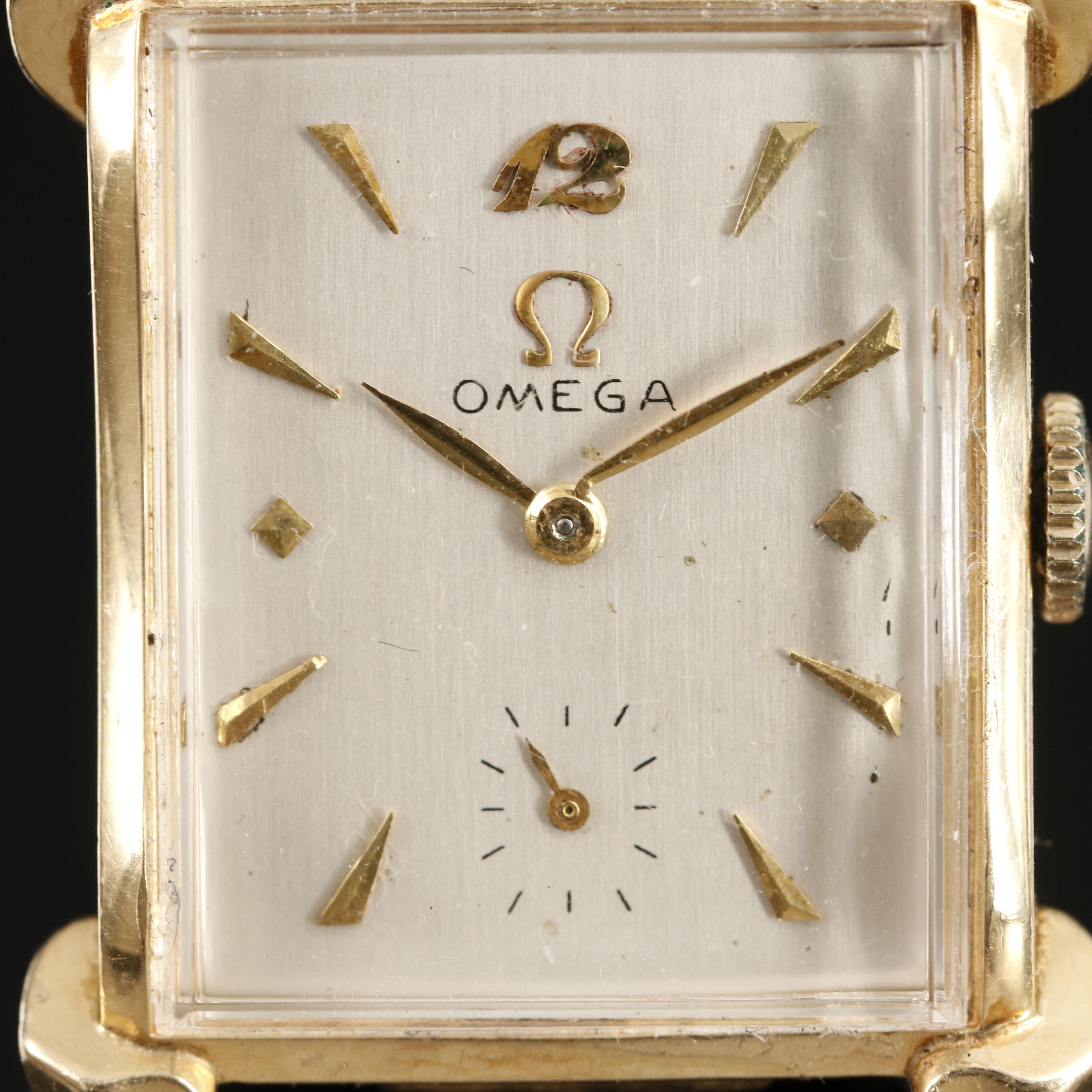 Vintage 14K Omega Fancy Lugs Watch