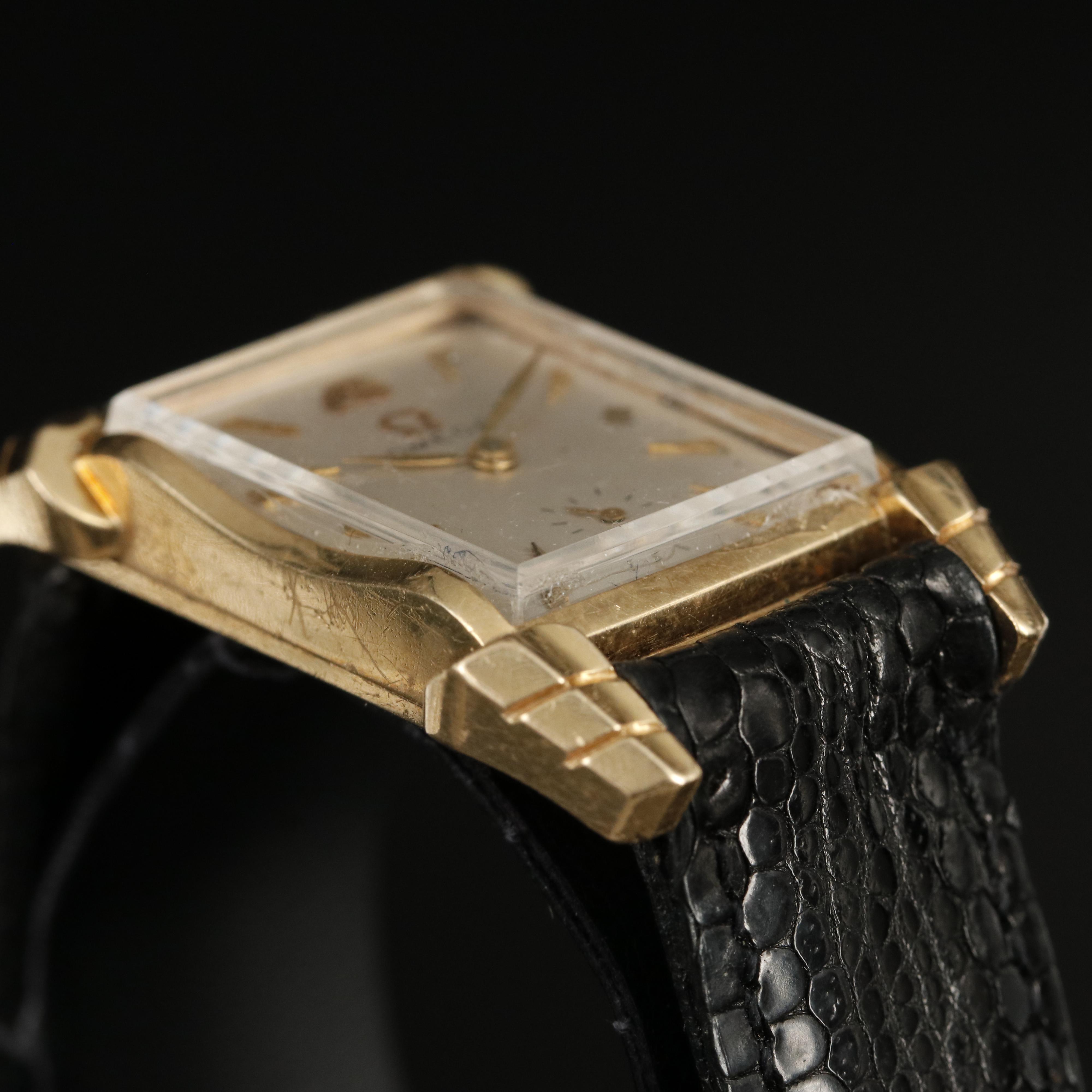 Vintage 14K Omega Fancy Lugs Watch