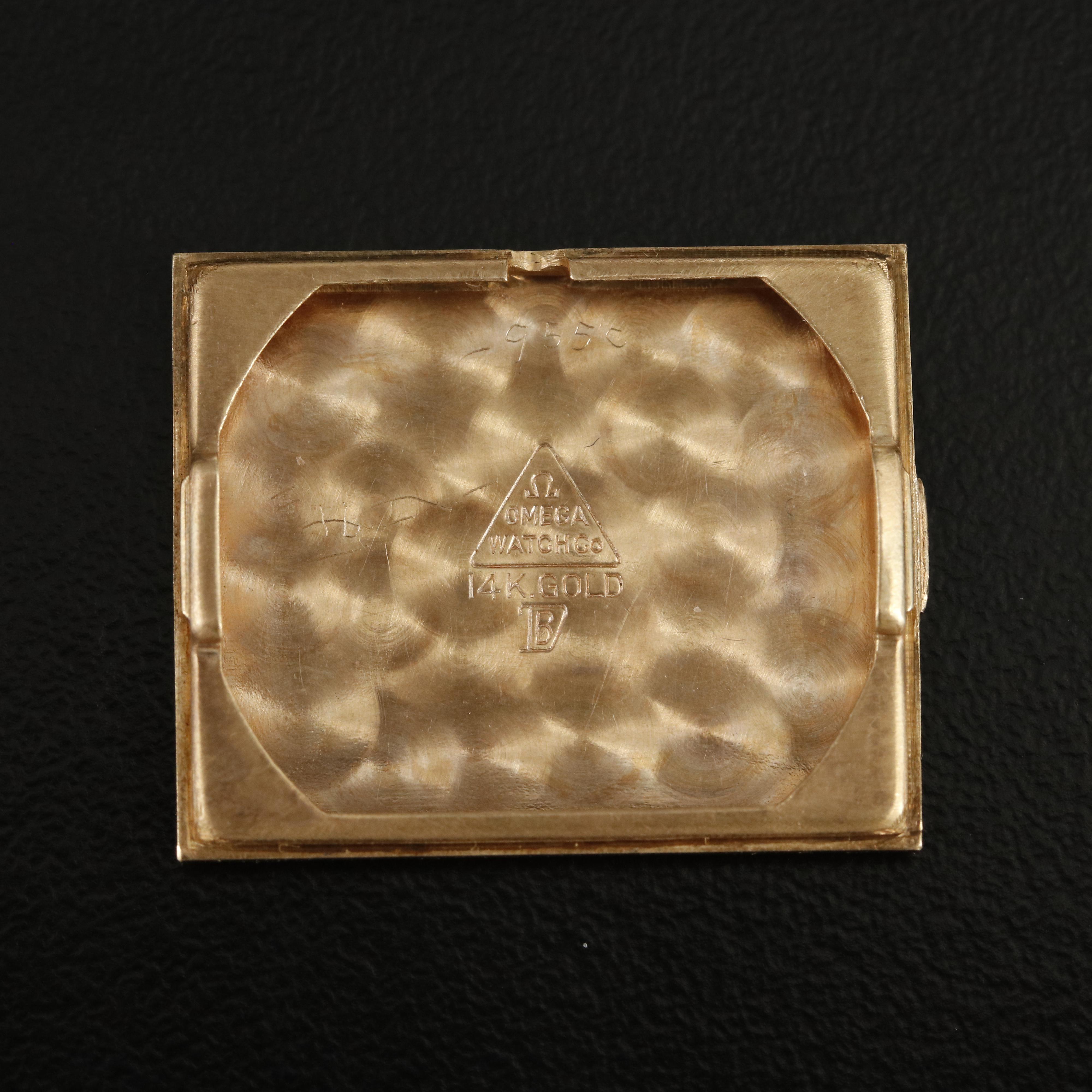 Vintage 14K Omega Fancy Lugs Watch