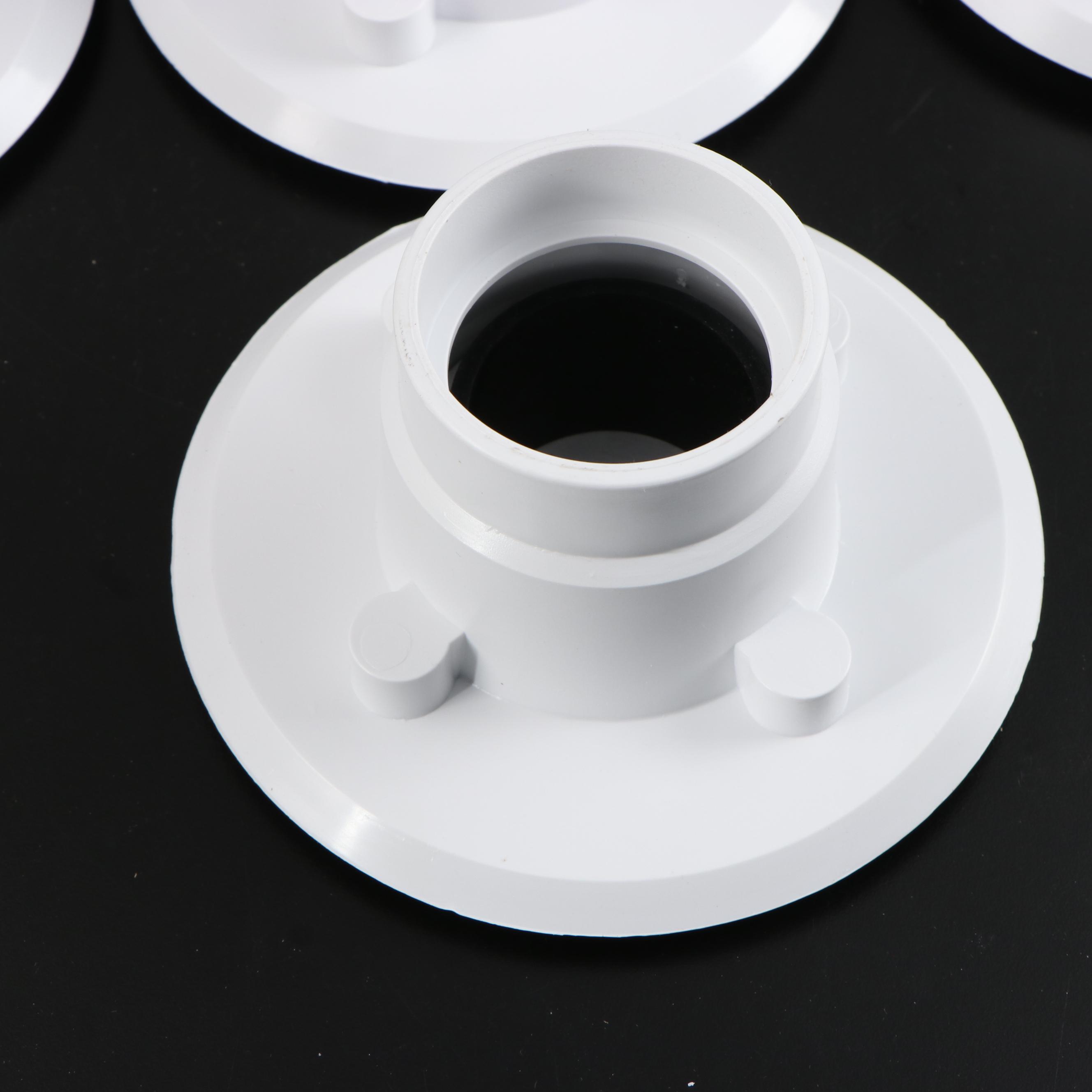 Ten White PVC Drain Flange Couplings