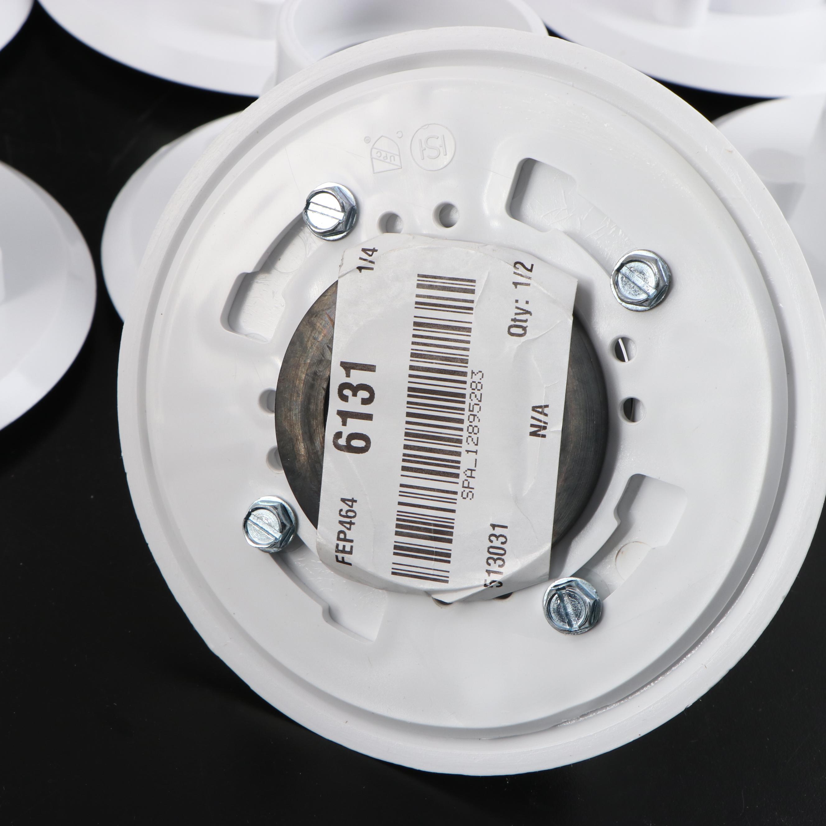 Ten White PVC Drain Flange Couplings