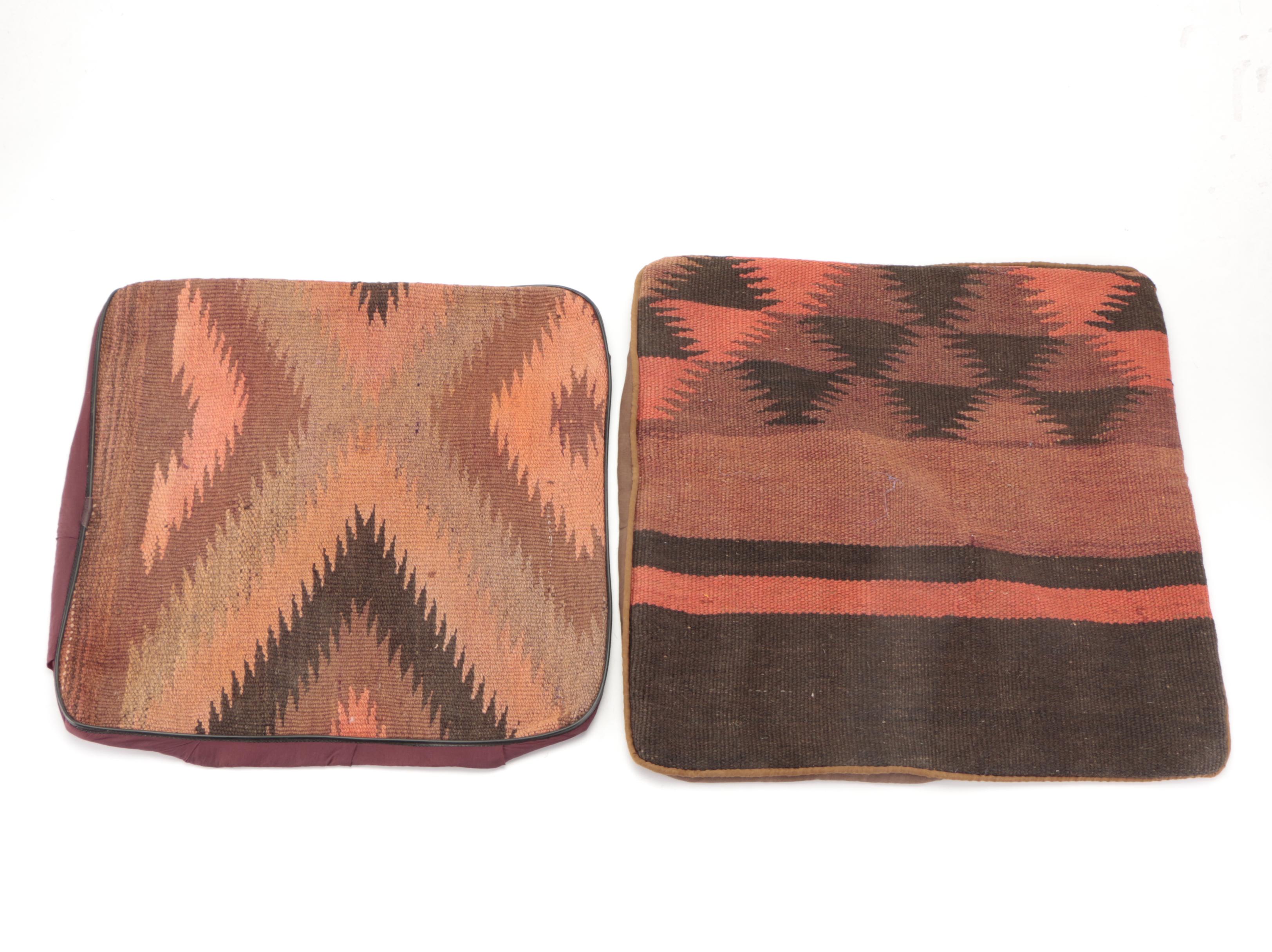 Handwoven Kilim Face Throw Pillow Covers