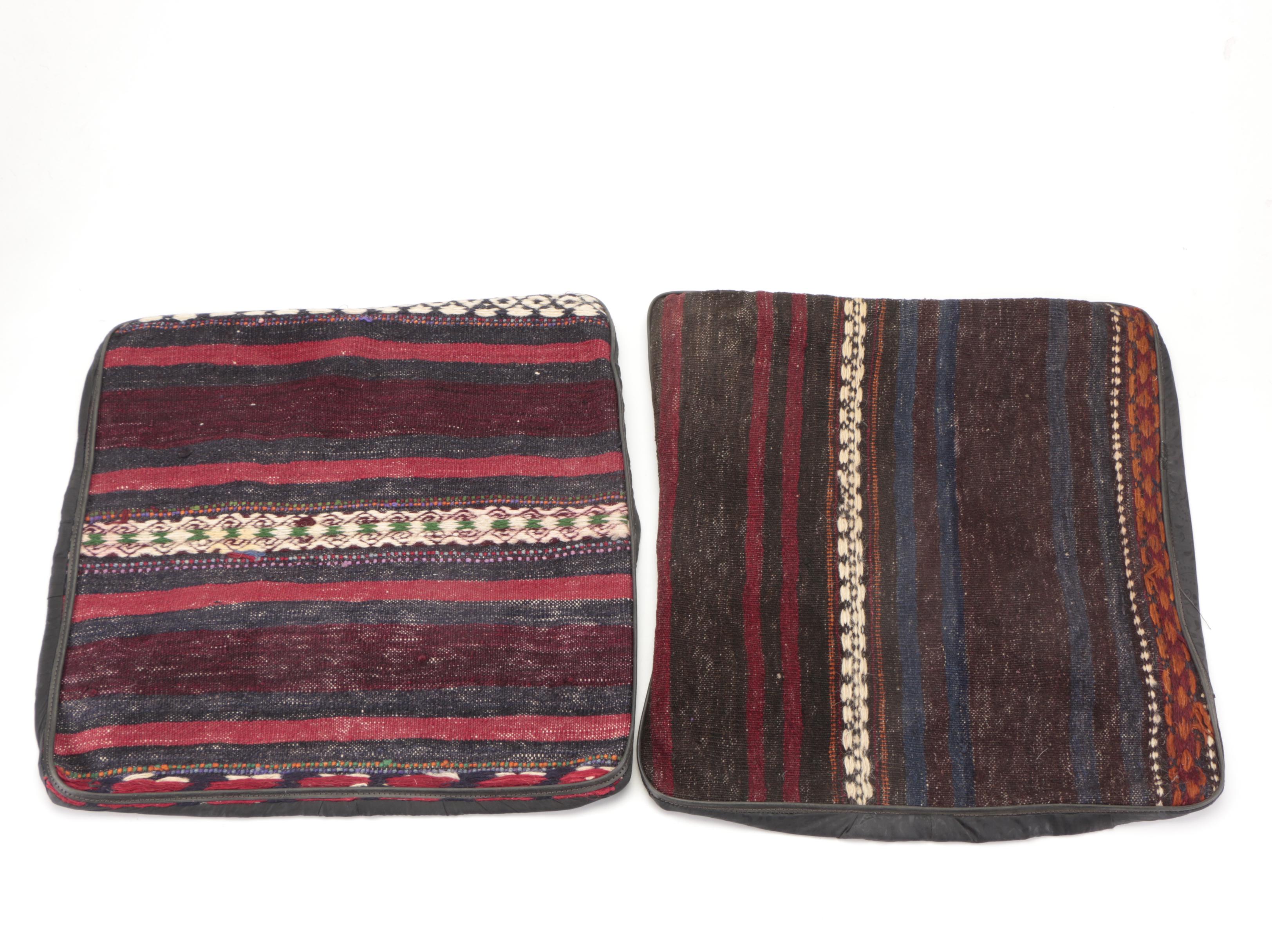 Handwoven Kilim Face Throw Pillow Cover