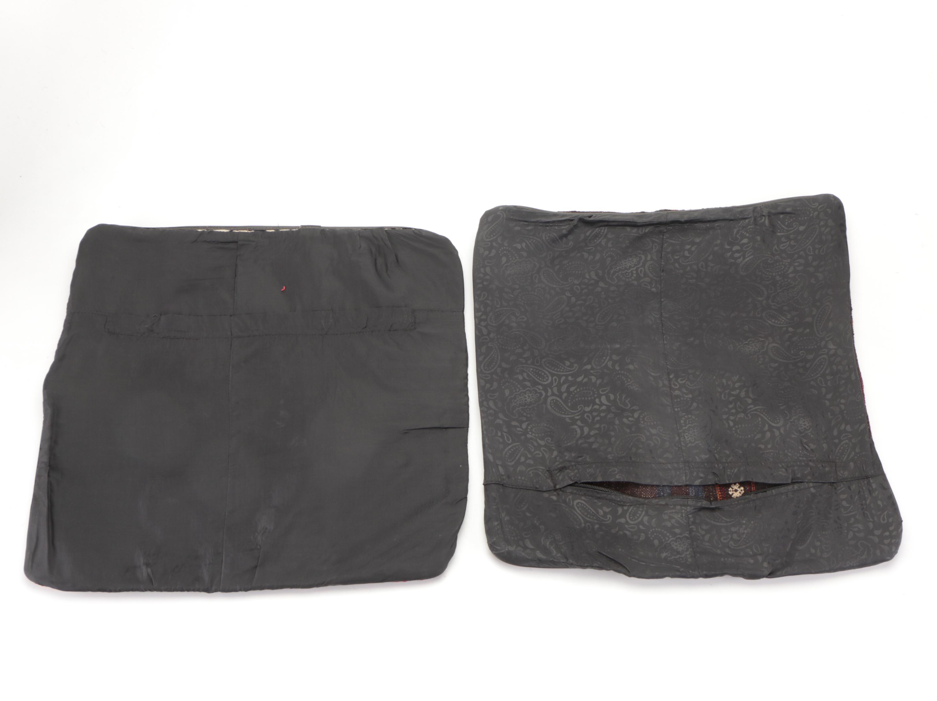 Handwoven Kilim Face Throw Pillow Cover