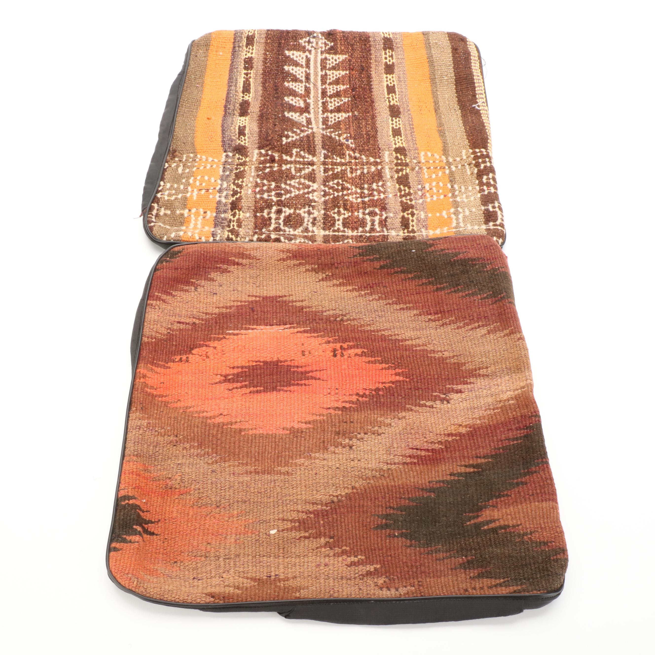 Handwoven Kilim Face Throw Pillow Covers