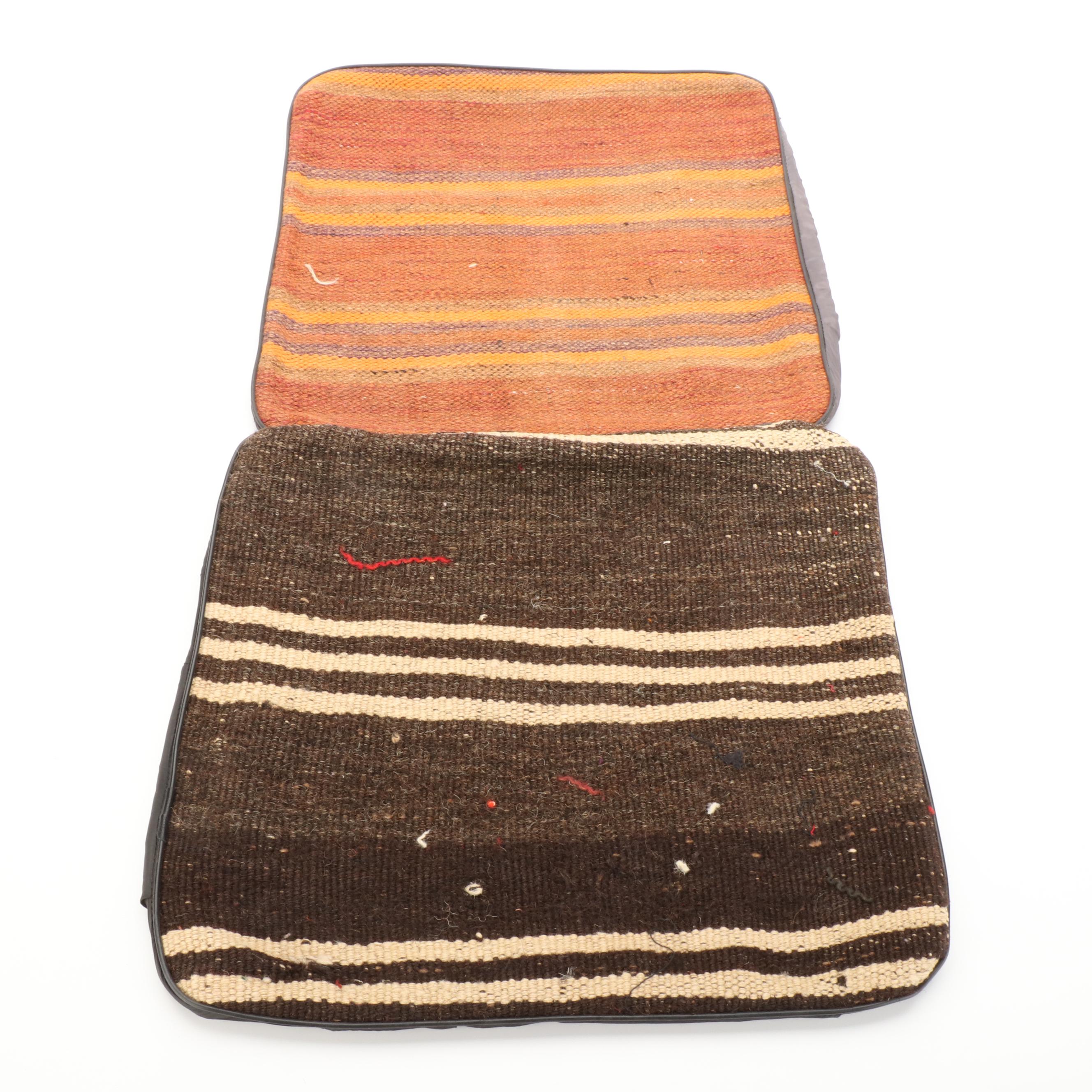 Handwoven Kilim Face Throw Pillow Covers