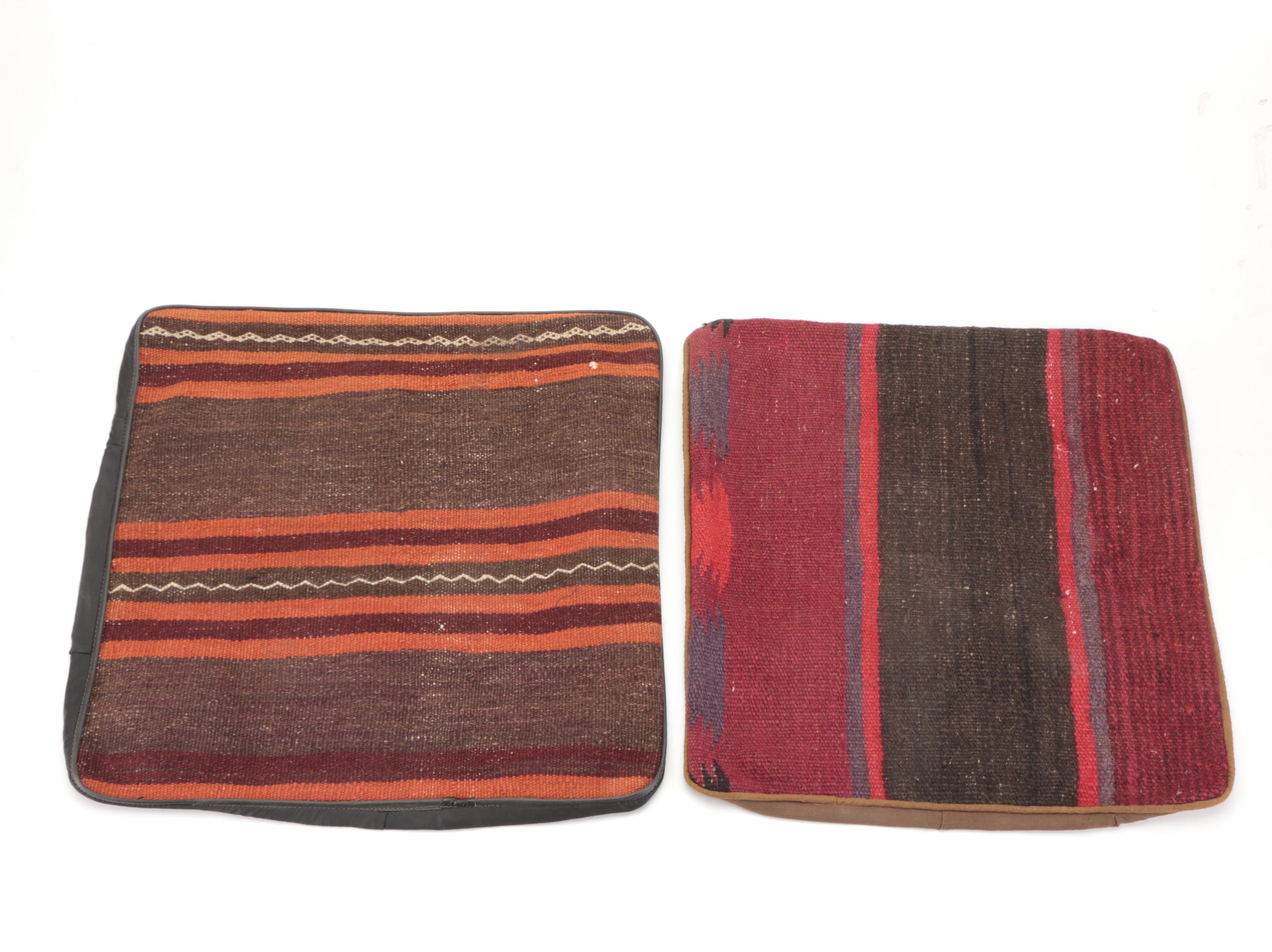Handwoven Kilim Face Throw Pillow Covers