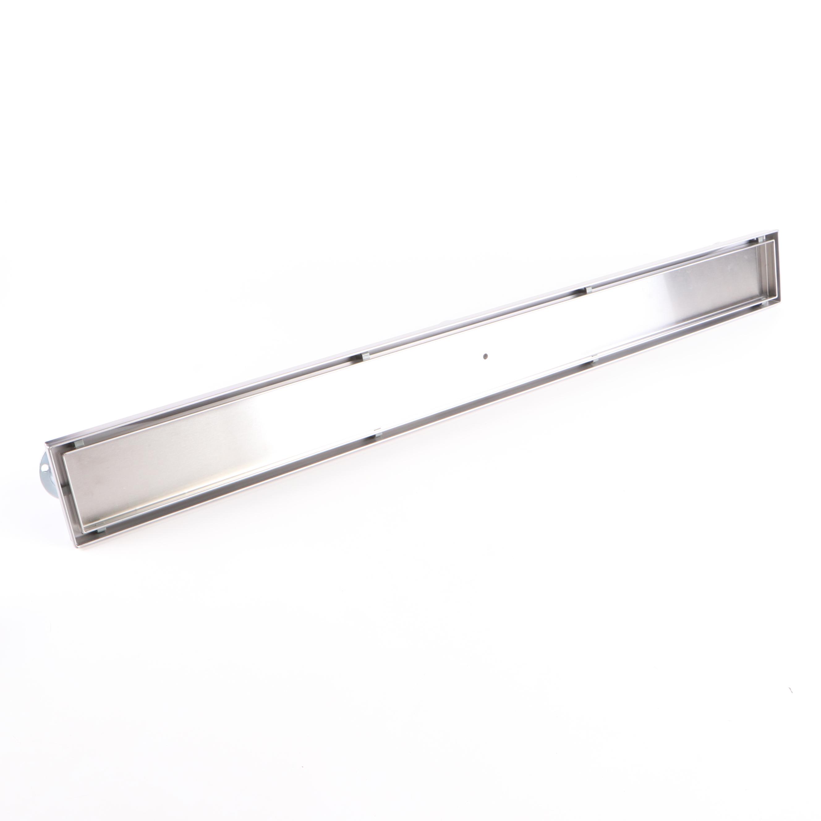 Tile-In and Linear Shower Drains in Brushed Stainless Steel