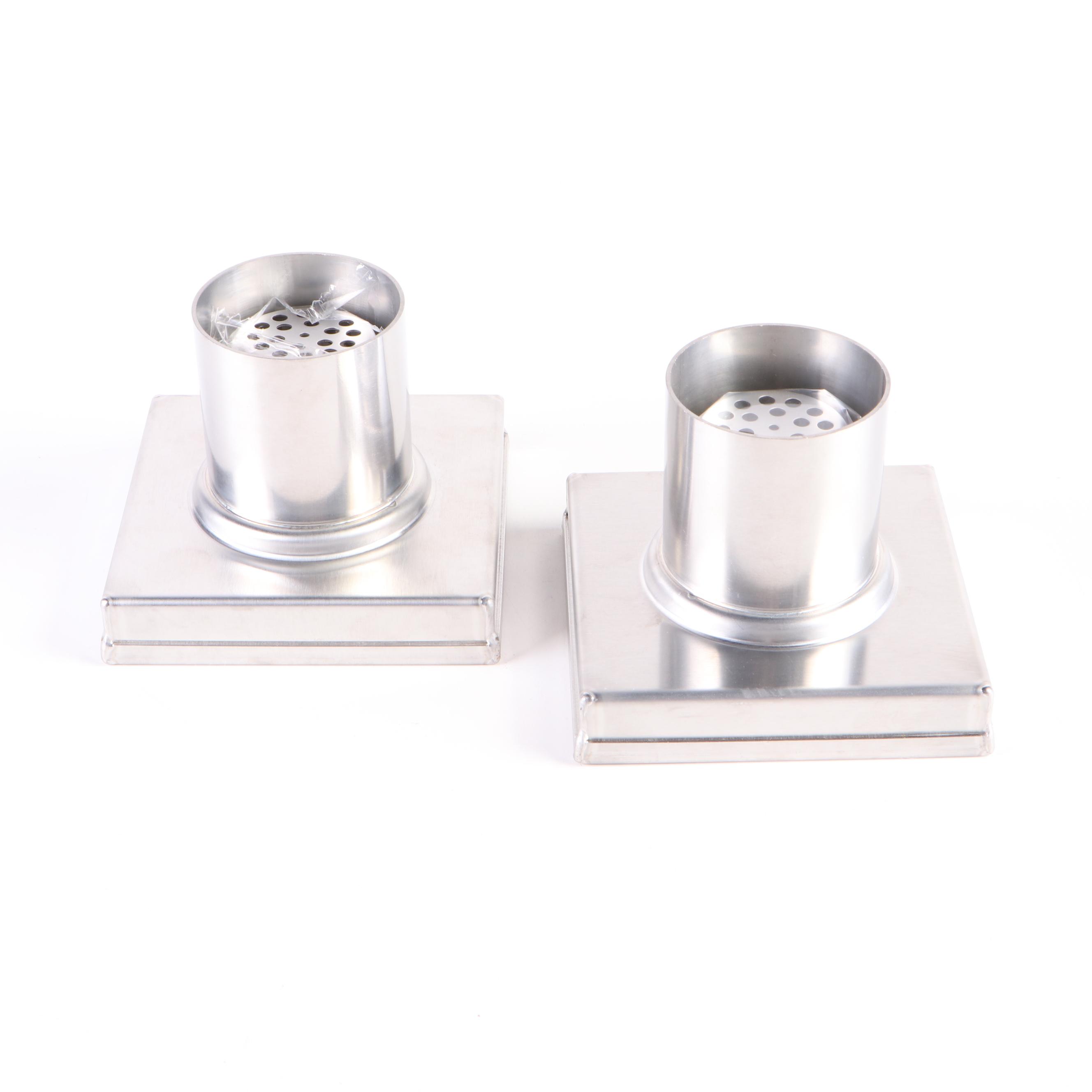 Tile-In and Linear Shower Drains in Brushed Stainless Steel