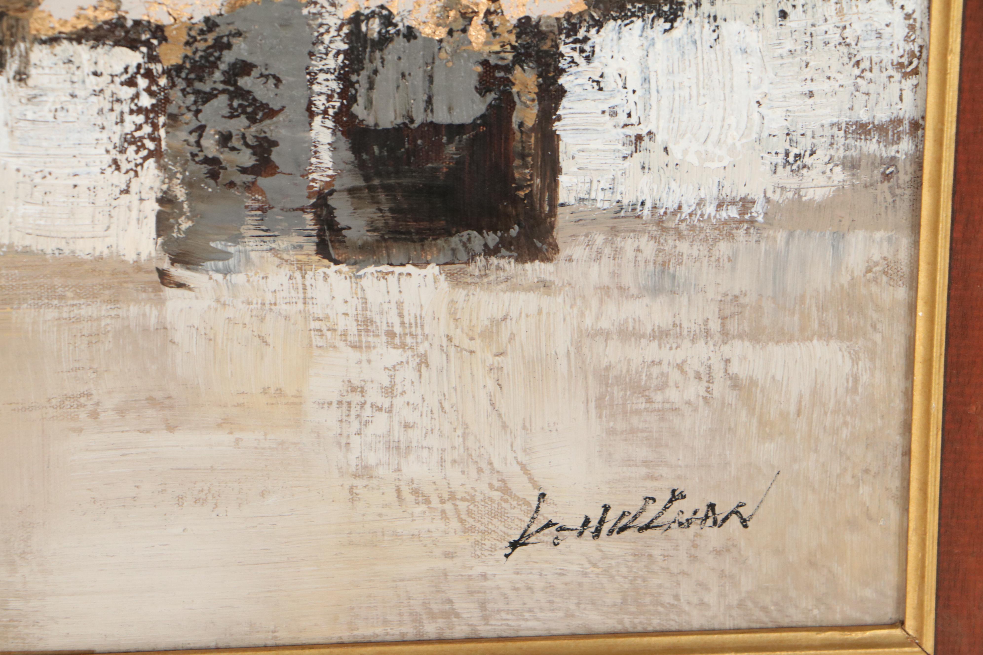 K. Hillman Abstract Oil Painting